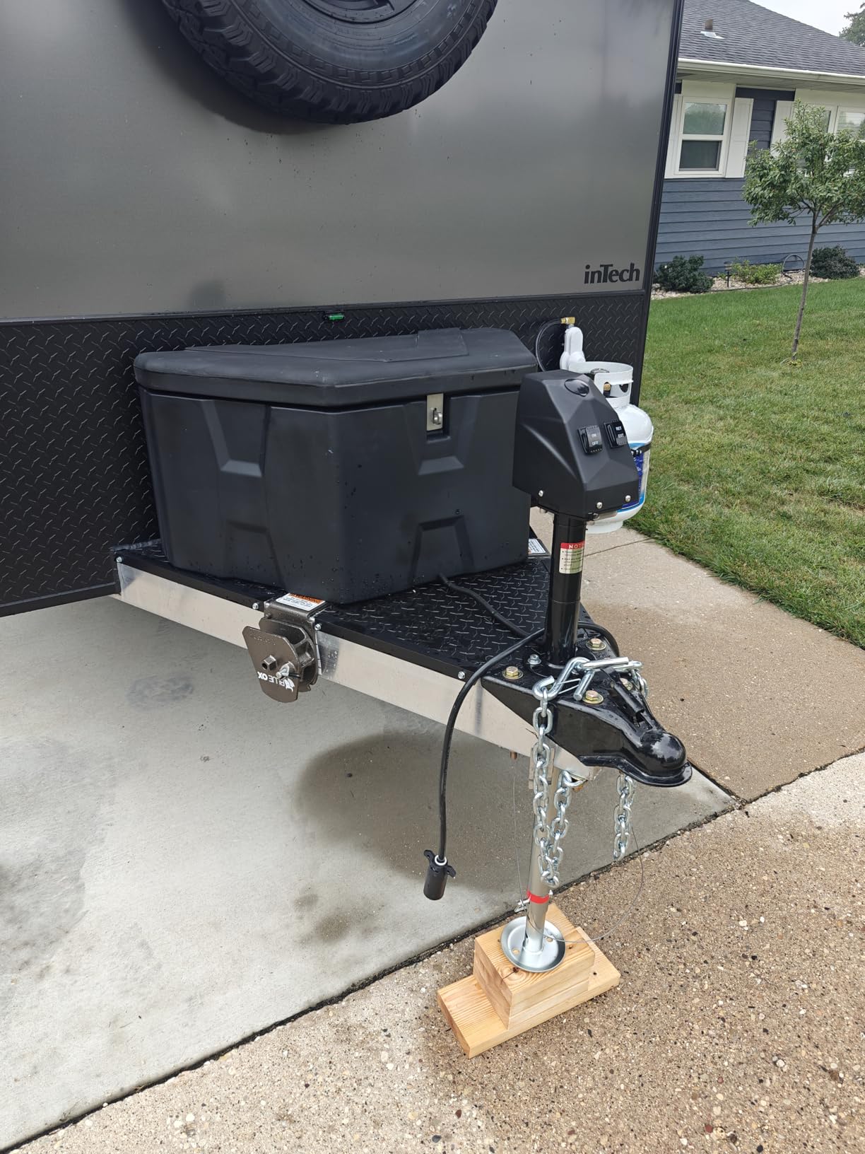 Kohree Electric Trailer Jack 4000lbs with Wiring, Heavy Duty, A-Frame customer photo 2