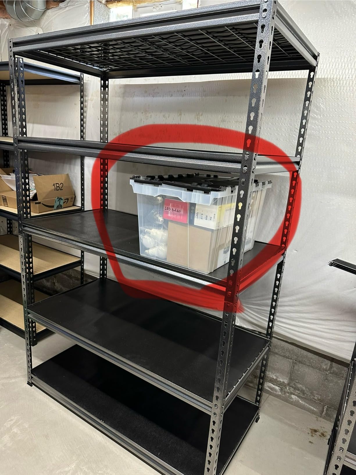 WORKPRO Heavy Duty Metal Garage Shelving, 68