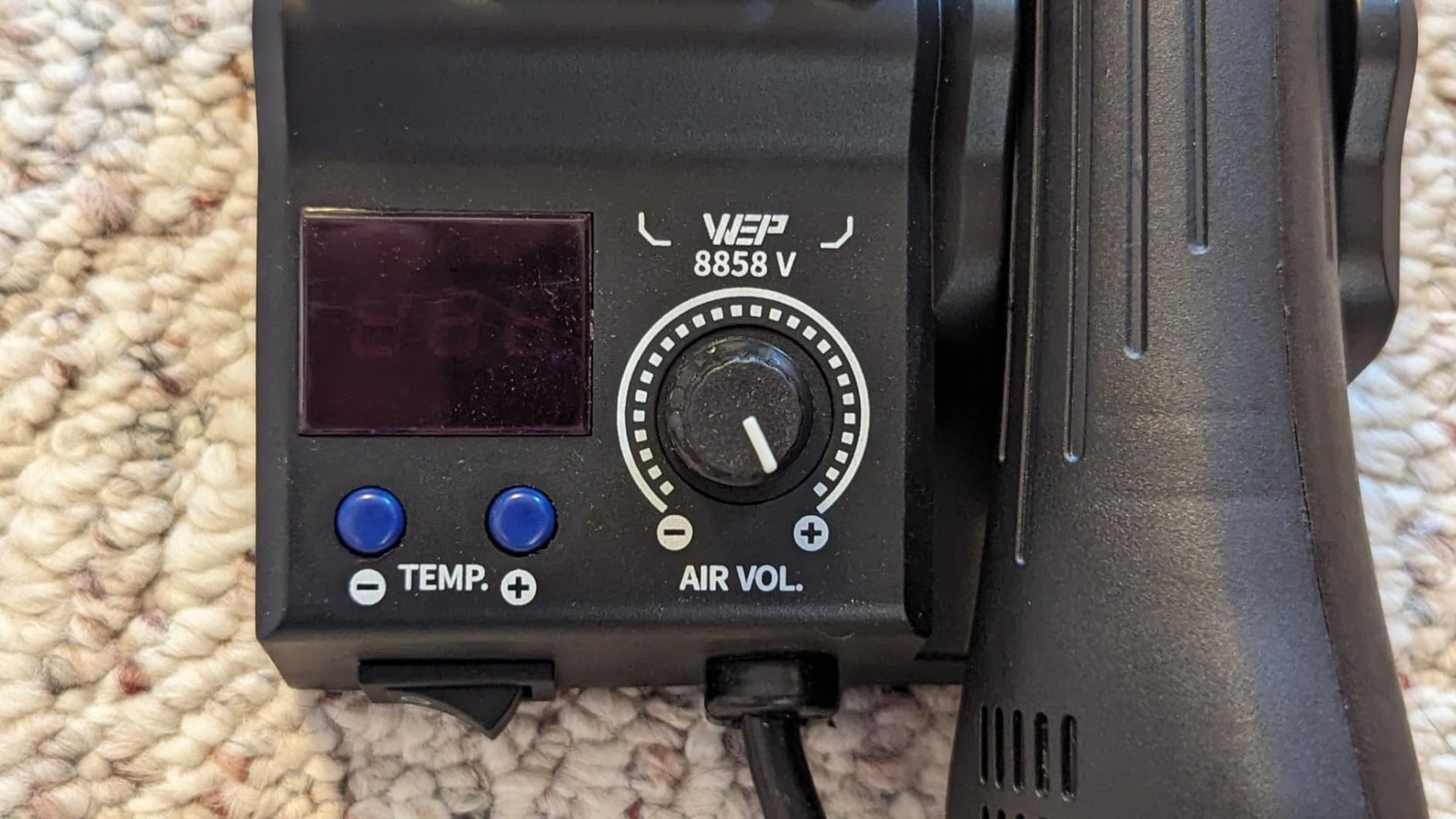 WEP 8858-V Hot Air Rework Station Kit with Compact Size, Integrated Nozzle Holder, 3 Nozzles, 2 Tweezers, Adjustable Temperature& Air Volume, PID Program, °C/°F Conversion and More customer photo 2