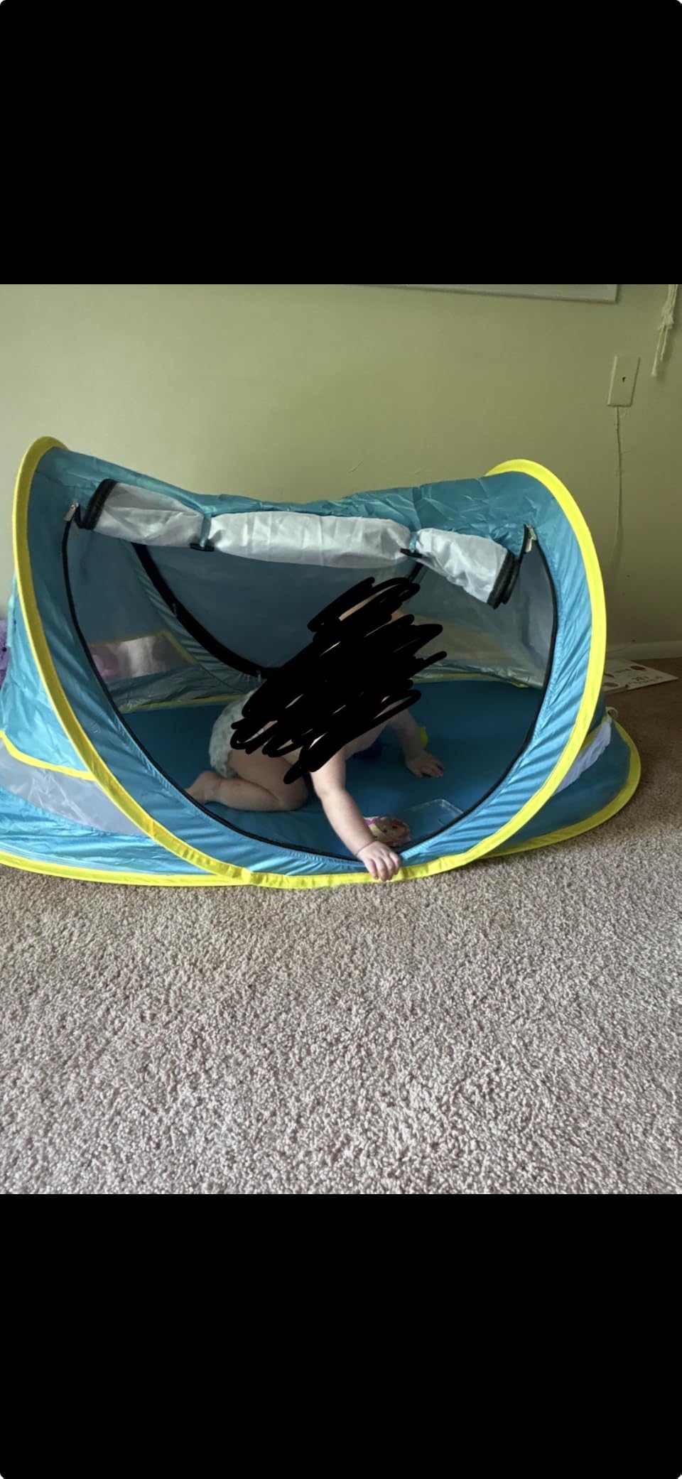 Baby Beach Tent, Pop Up Toddler Travel Bed for Boys or Girls, Sun Shade for Toddler Camping, Infant Portable Sun Shade, Summer Beach Baby customer photo 1