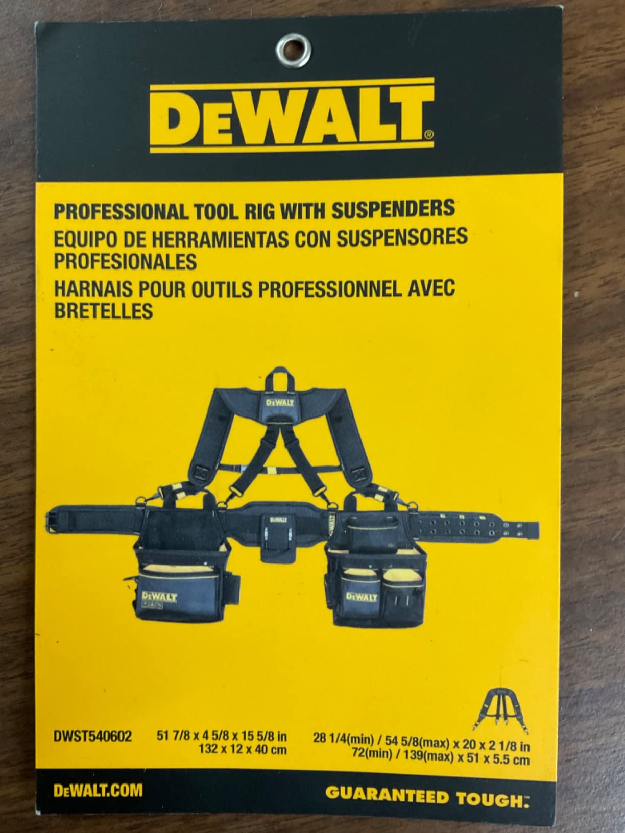 DEWALT Professional Tool Belt Organizer With Suspenders and 25 Pockets customer photo 2