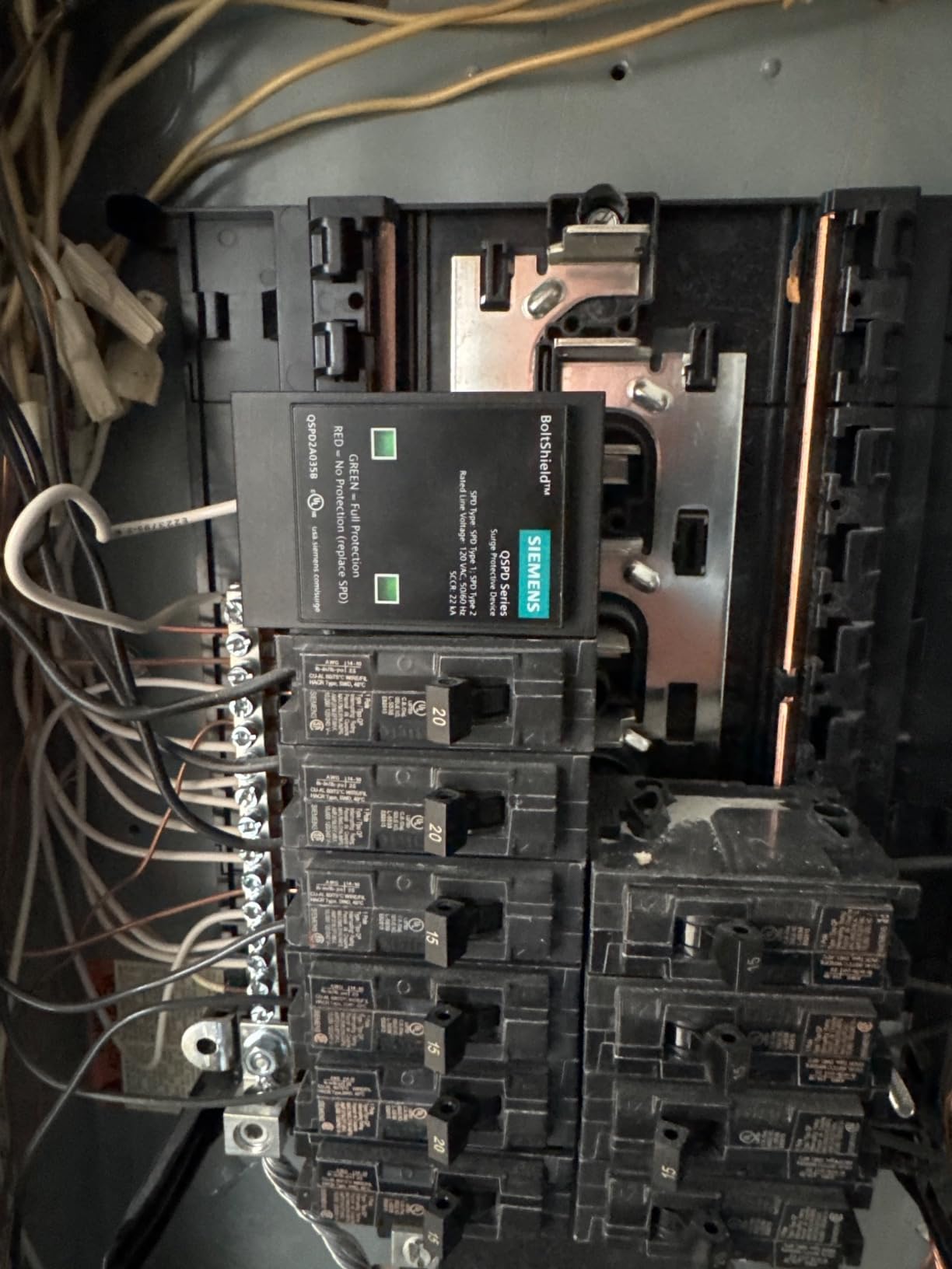 Siemens QSPD2A035B 35 KAmp BoltShield Indoor Surge Protective Device customer photo 1