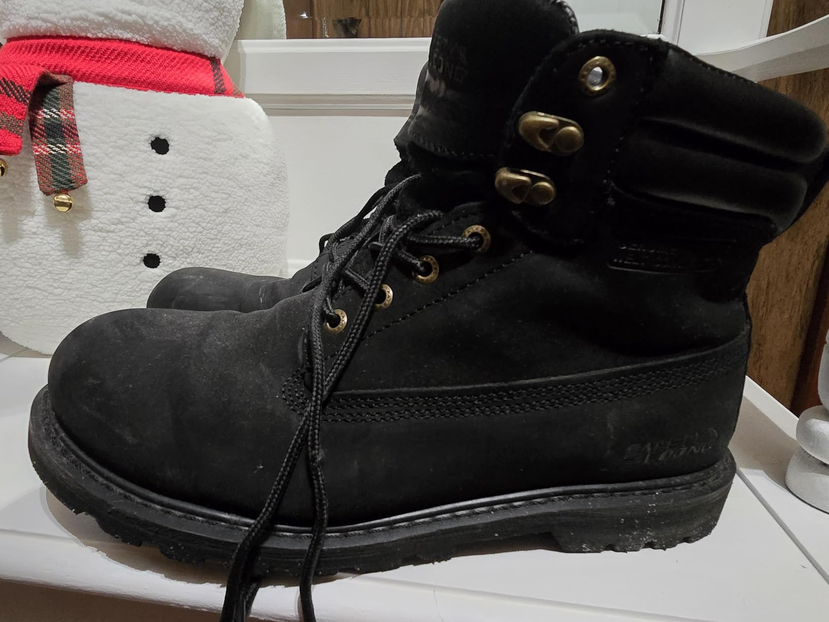 Work Boots for Men Soft Toe Waterproof Leather Workboots customer photo 1