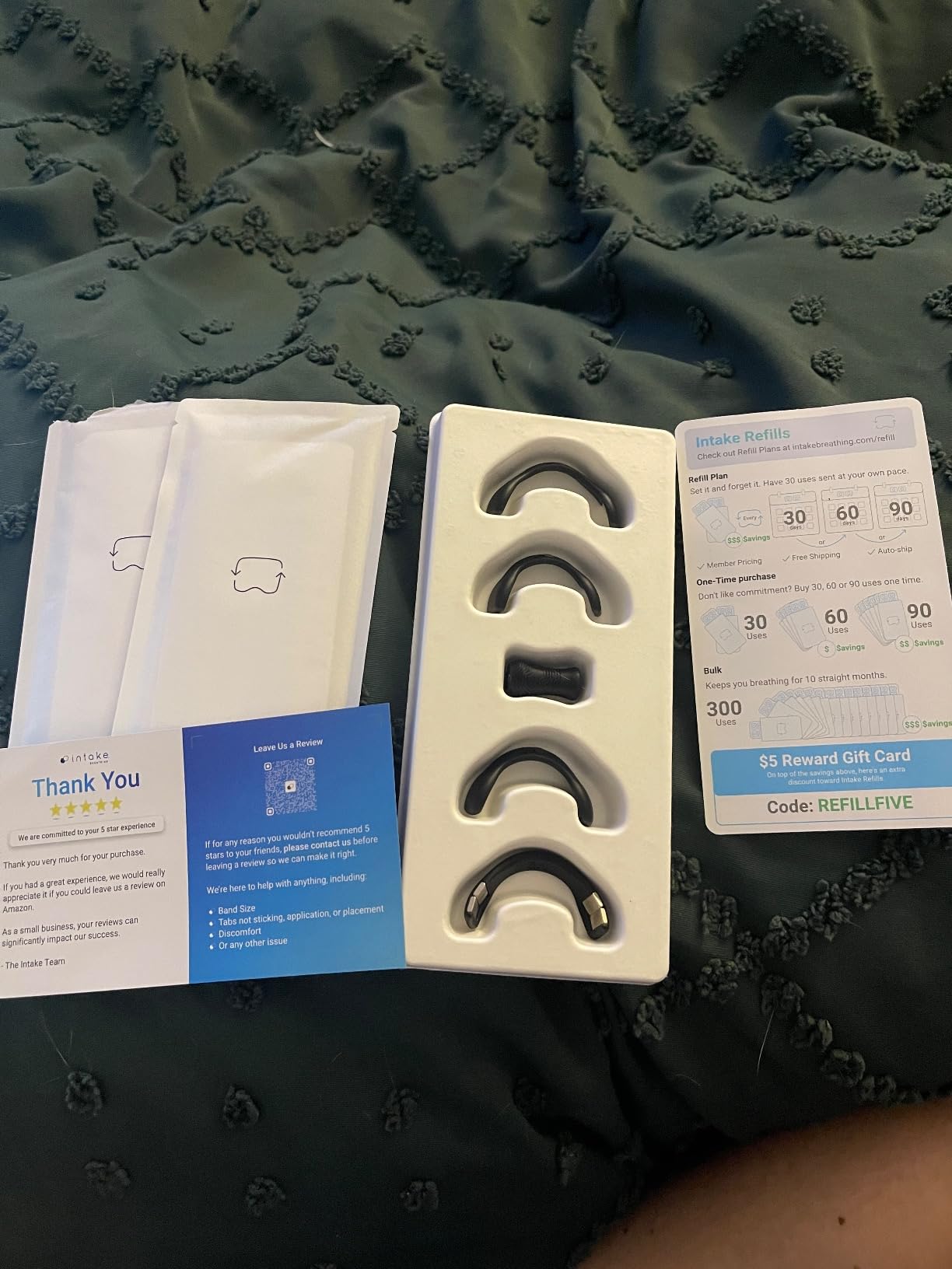 Intake Breathing — Magnetic Nasal Strips Starter Kit | Reusable Band + Tabs | Nasal Strips for Sleep, Snoring, Breathing & Sports | Stronger Lift Than Traditional Nose Strips | 4 Sizes, 30 Tabs, Black customer photo 2