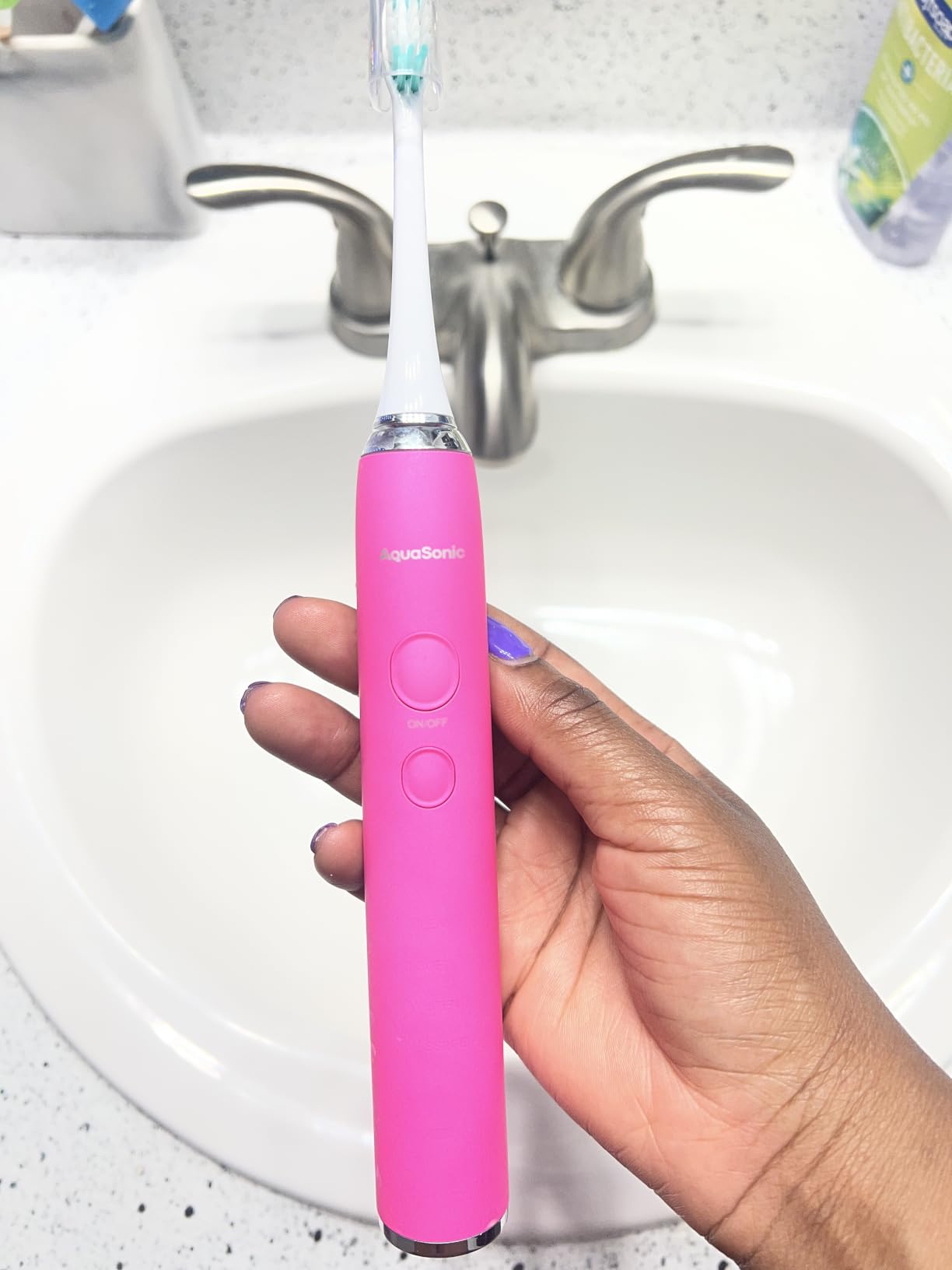 Aquasonic Vibe Series Ultra-Whitening Toothbrush - ADA Accepted Electric Toothbrush customer photo 1