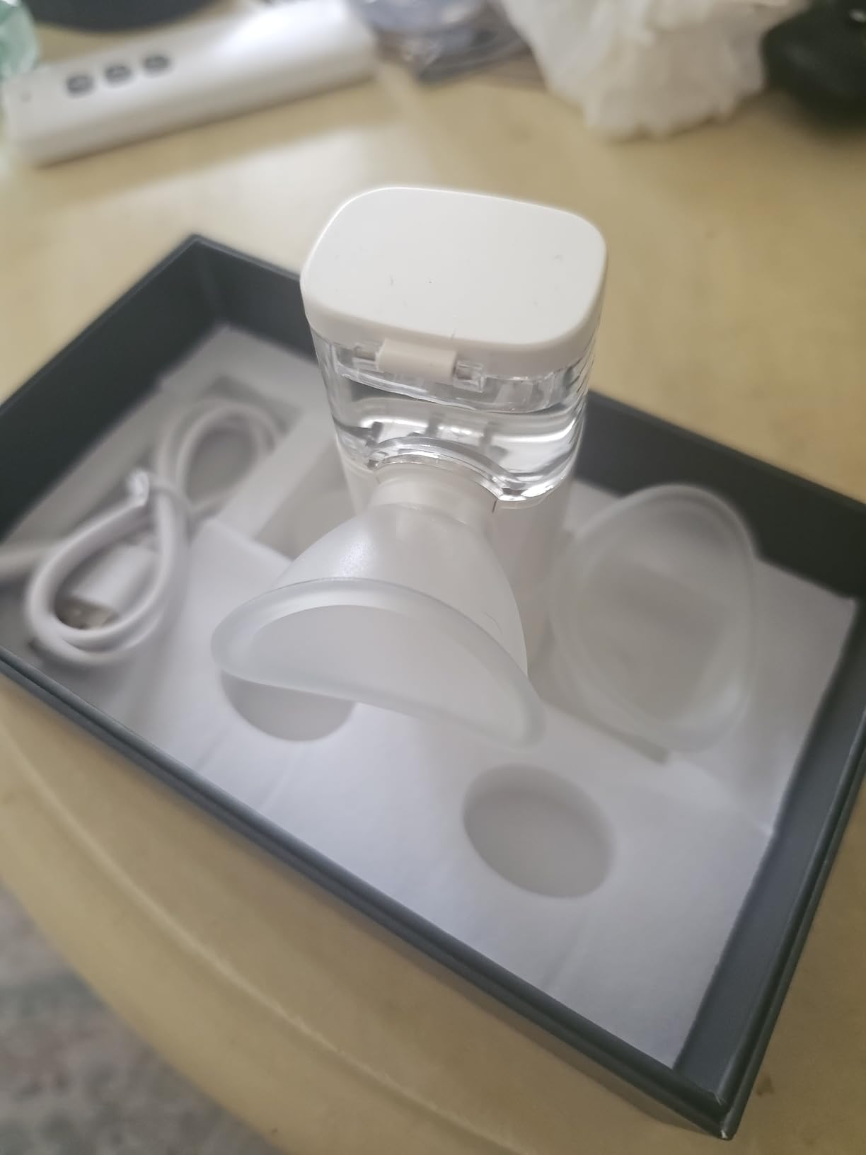 OTBK Portable Eye & Face Moisturizer, USB Rechargeable Nano Mist Spray | Personal dry eye relief and facial moisturizer-one-button operation and compact design, perfect for travel and the office customer photo 2