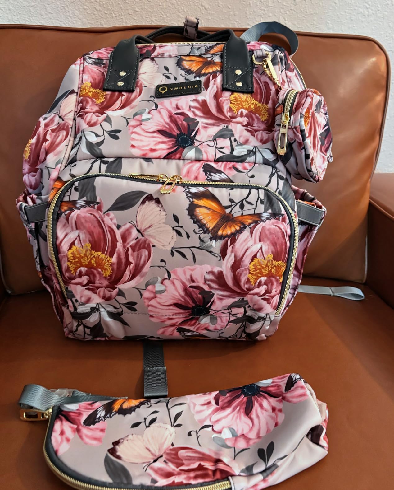 Diaper Bag Backpack for Dad and Mom with USB Charging Port Stroller Straps and Insulated Pocket,army military Travel Nappy Backpack for Daddy/Mommy (DADDY and MOMMY patches) customer photo 2