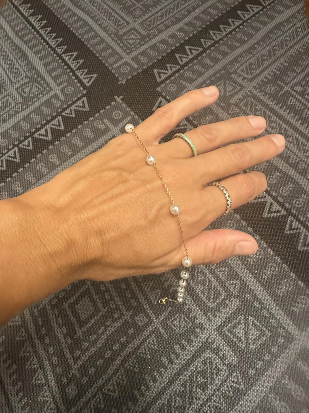 Trinckle Pearl Necklaces for Women, Pearl Choker Dainty Pendant Necklace customer photo 1