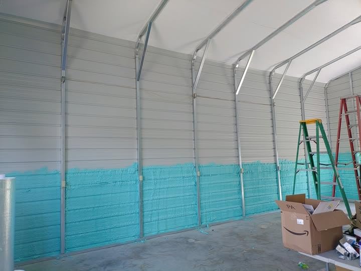 QuickCoat Closed Cell Spray Foam Insulation Kit for Wall–12x32.8oz(930g) Covers 240 Board Ft–DIY Expanding Sealant Set, Insulates Heat&Sound, Fills Gaps&Cracks–12 Foam Cans, Cleaner, Gun&Safety Gear customer photo 2