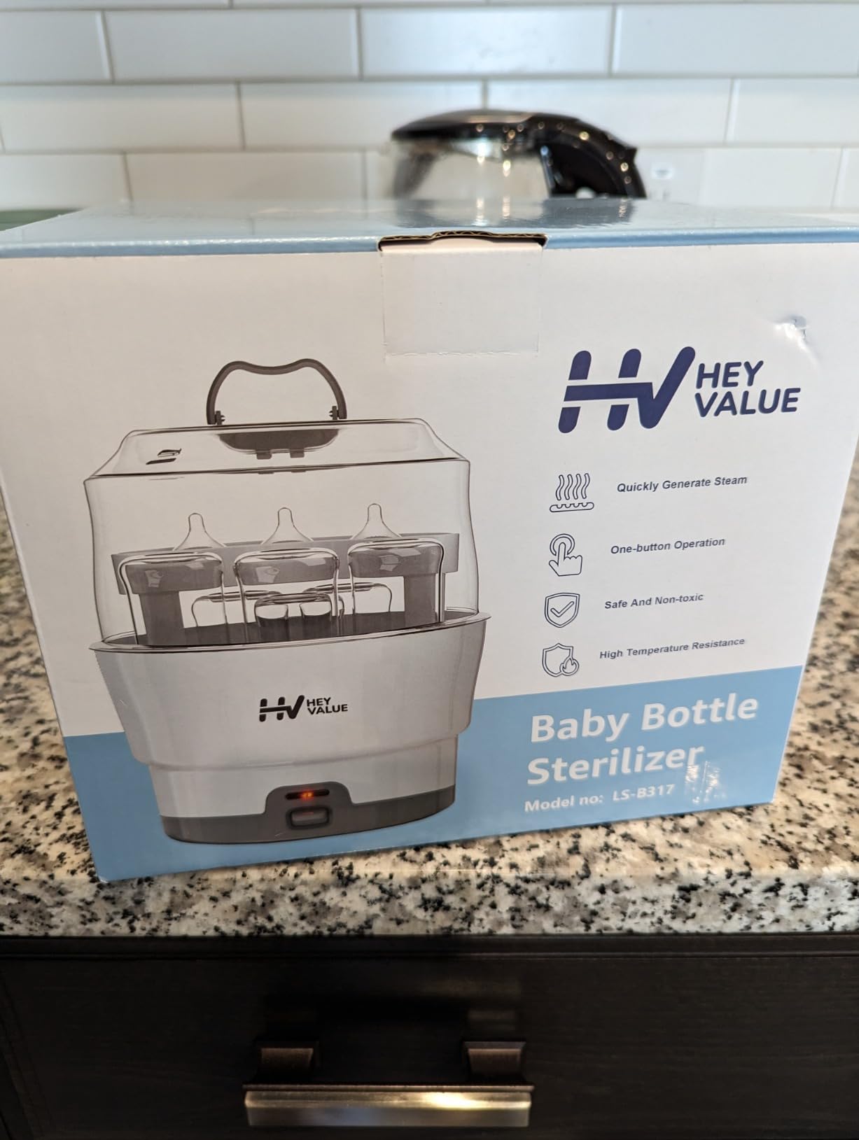 HEYVALUE Smart-Steam Bottle Sterilizer for Baby Bottles & Breast Pump Parts customer photo 2