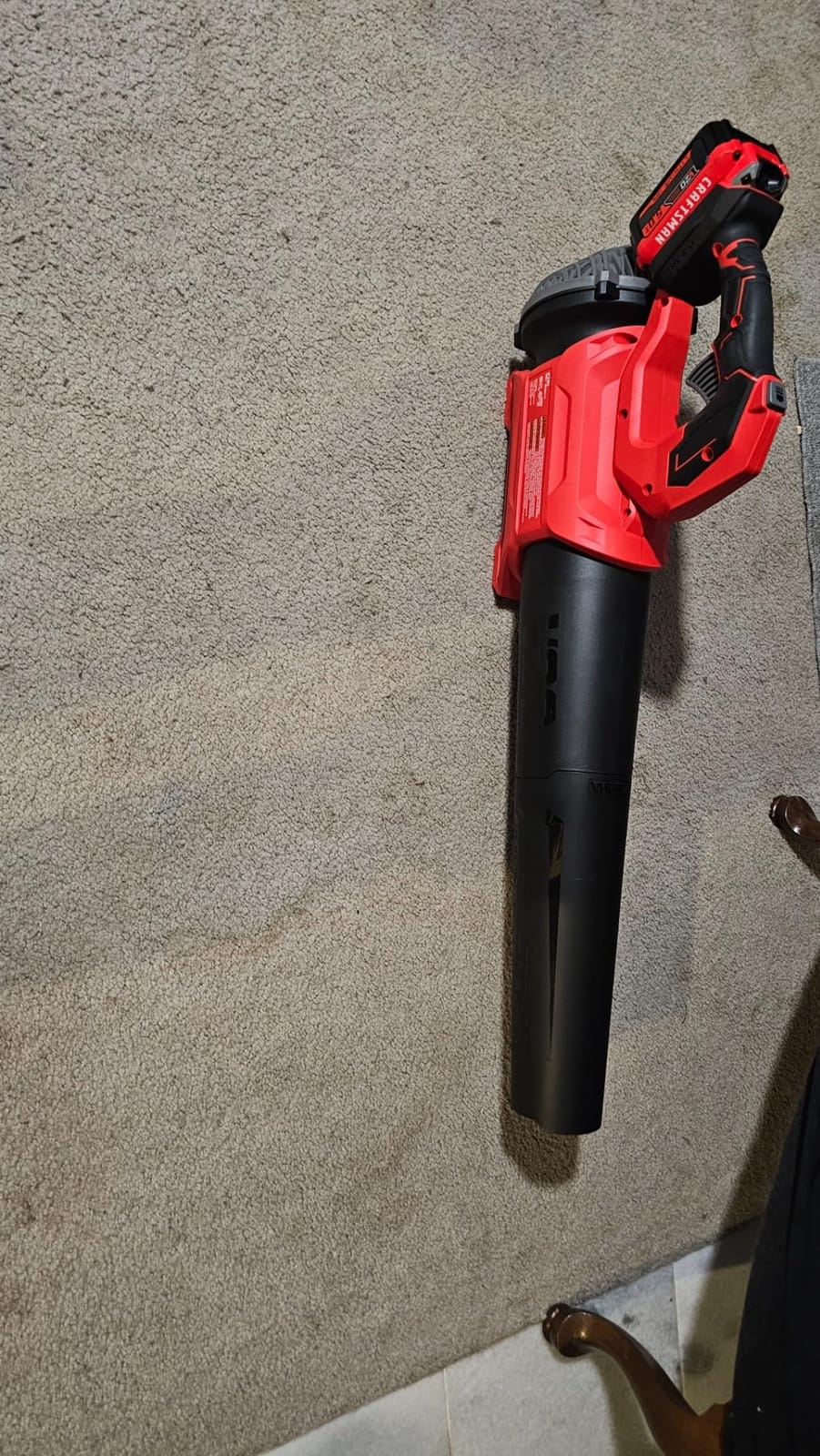 CRAFTSMAN Leaf Blower Cordless with Battery and Charger V20 RP, Up to 110 MPH Power, Handheld Electric Leaf Blower, Brushless Motor, Lightweight, 5.0Ah (CMCBL730P1) customer photo 1