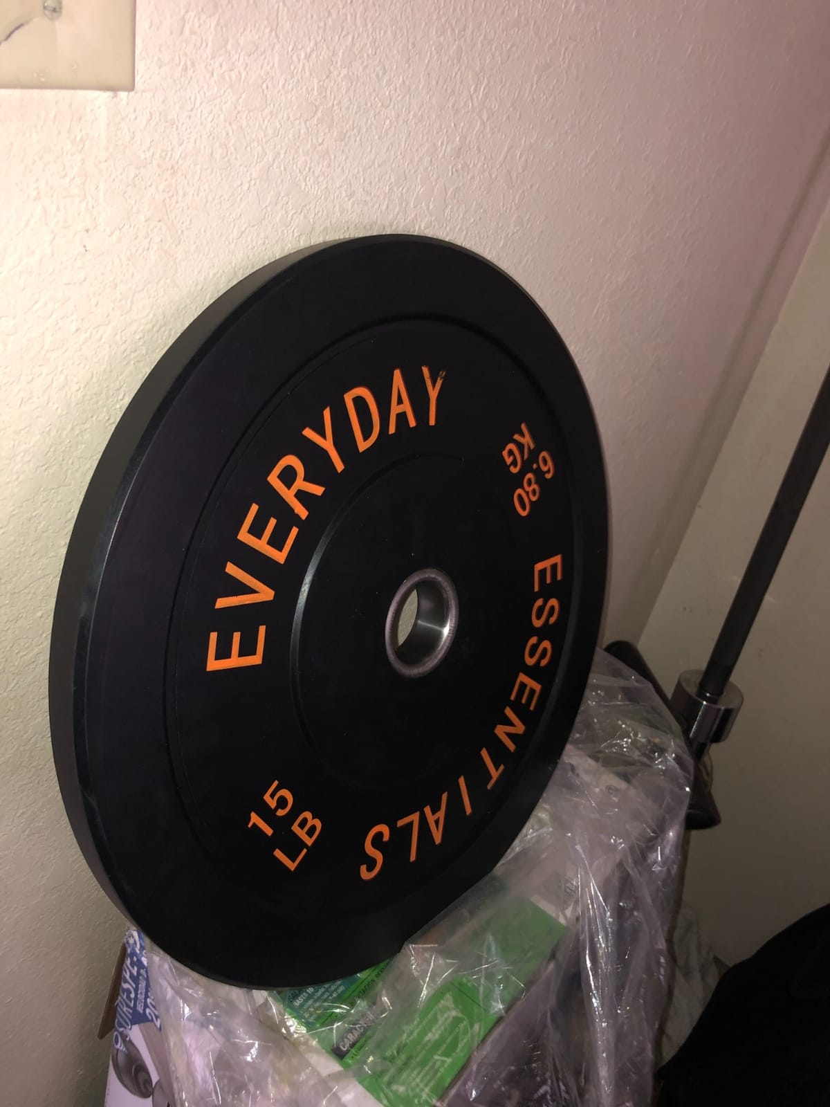 BalanceFrom Olympic Rubber Bumper Weight Plate Set with Steel Hub Inserts - 2-Inch Hole Plates for Strength Training customer photo 2