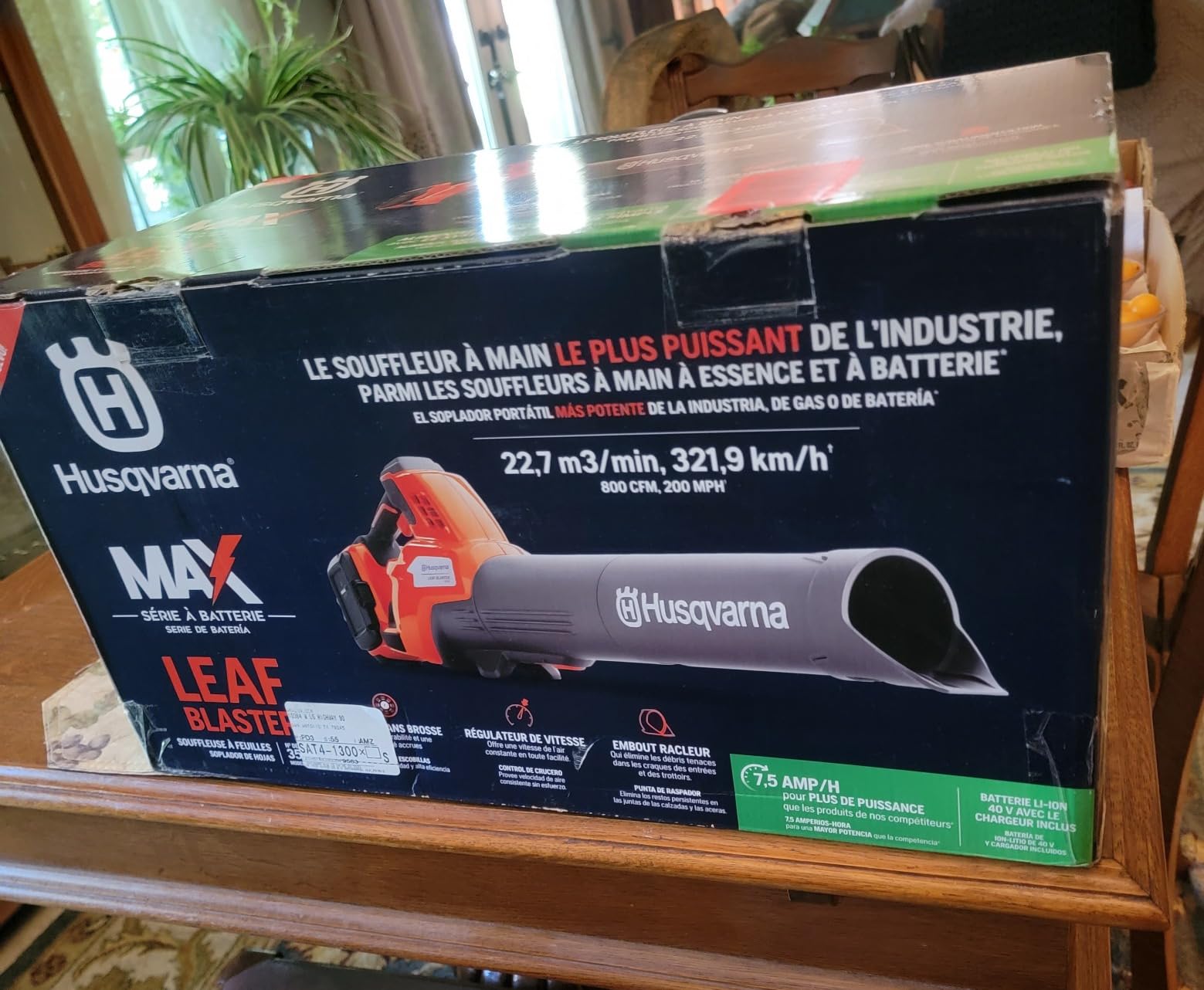 Husqvarna Leaf Blaster 350iB Leaf Blower Cordless, with Battery and Charger customer photo 2