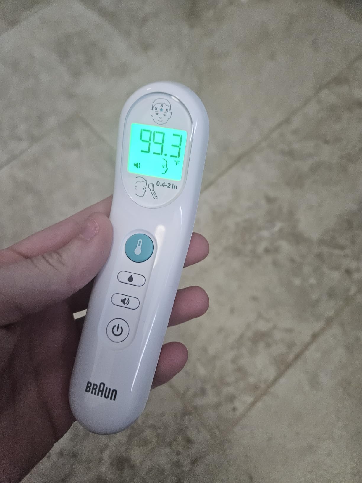 Braun No Touch 3-in-1 Thermometer for Adults, Kids, Babies | Measure Forehead, Liquid, Food Temps, Adult & Baby Thermometer, Professional Accuracy, Color Coded Fever Guidance customer photo 1