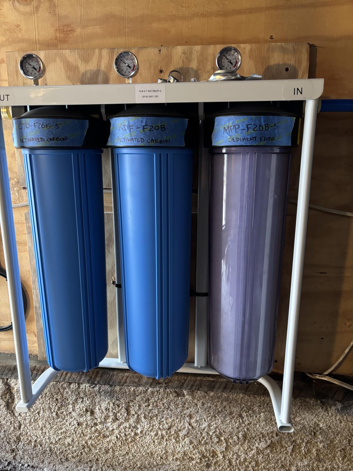 SimPure Whole House Water Filter System 3-Stage 20