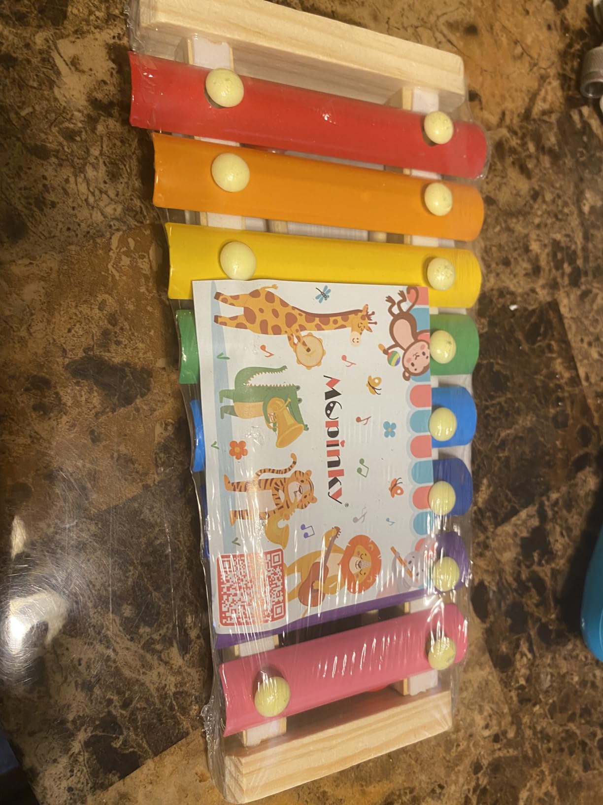 MCPINKY Xylophone for Kids with 2 Mallets, Wooden, Rainbow customer photo 2