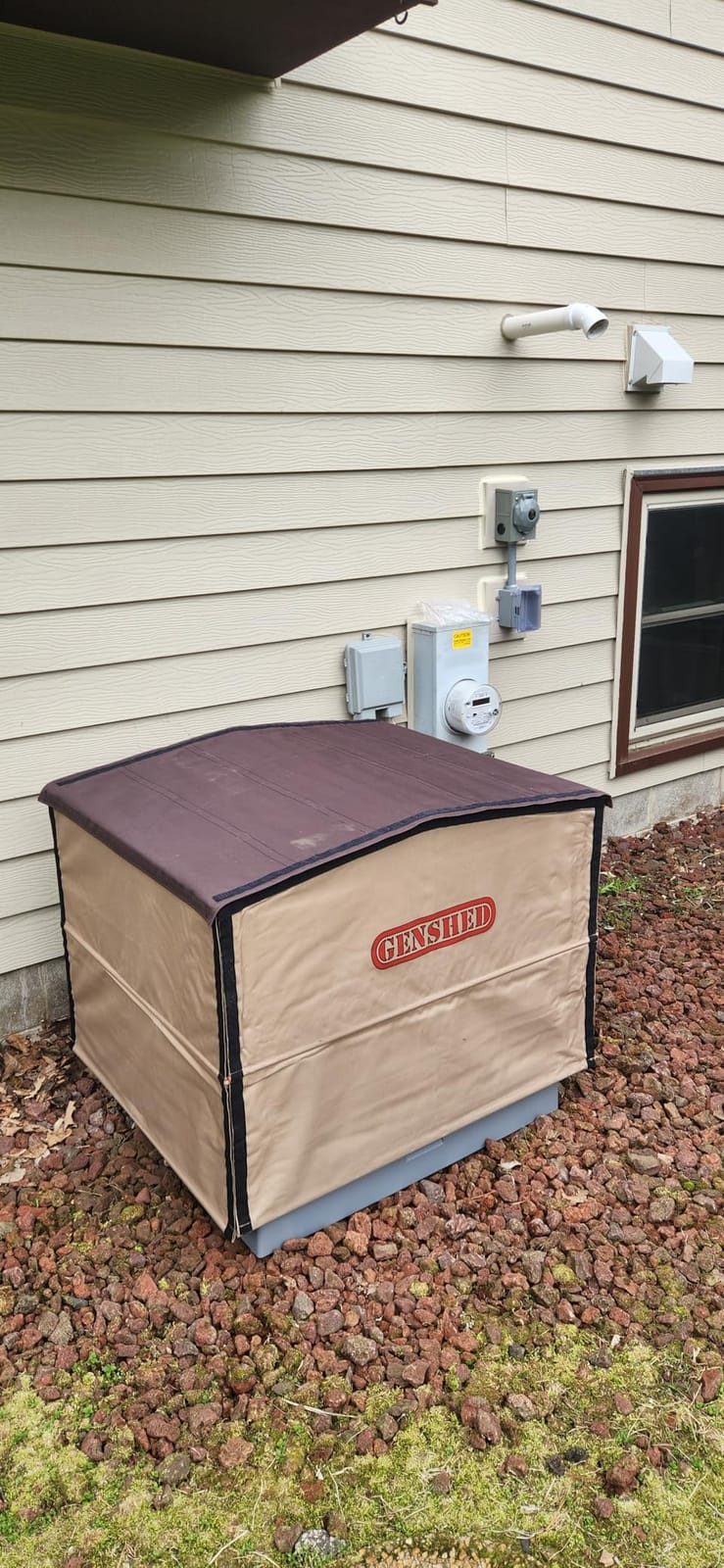 Generator Shed For Storing & Running Generator Outdoor - Combining Generator Covers While Running & Generator Covers for Outside Storage into one (GCL) customer photo 2