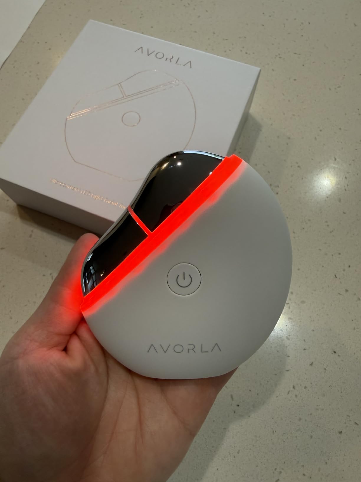 AVORLA LED Gua Sha Facial Tool with Heat and Microcurrent, Skin Toning Device, Skin Light Therapy Anti-Aging/Anti-Wrinkles,face Lift, Eye/face Puffiness, Skin Firm customer photo 1
