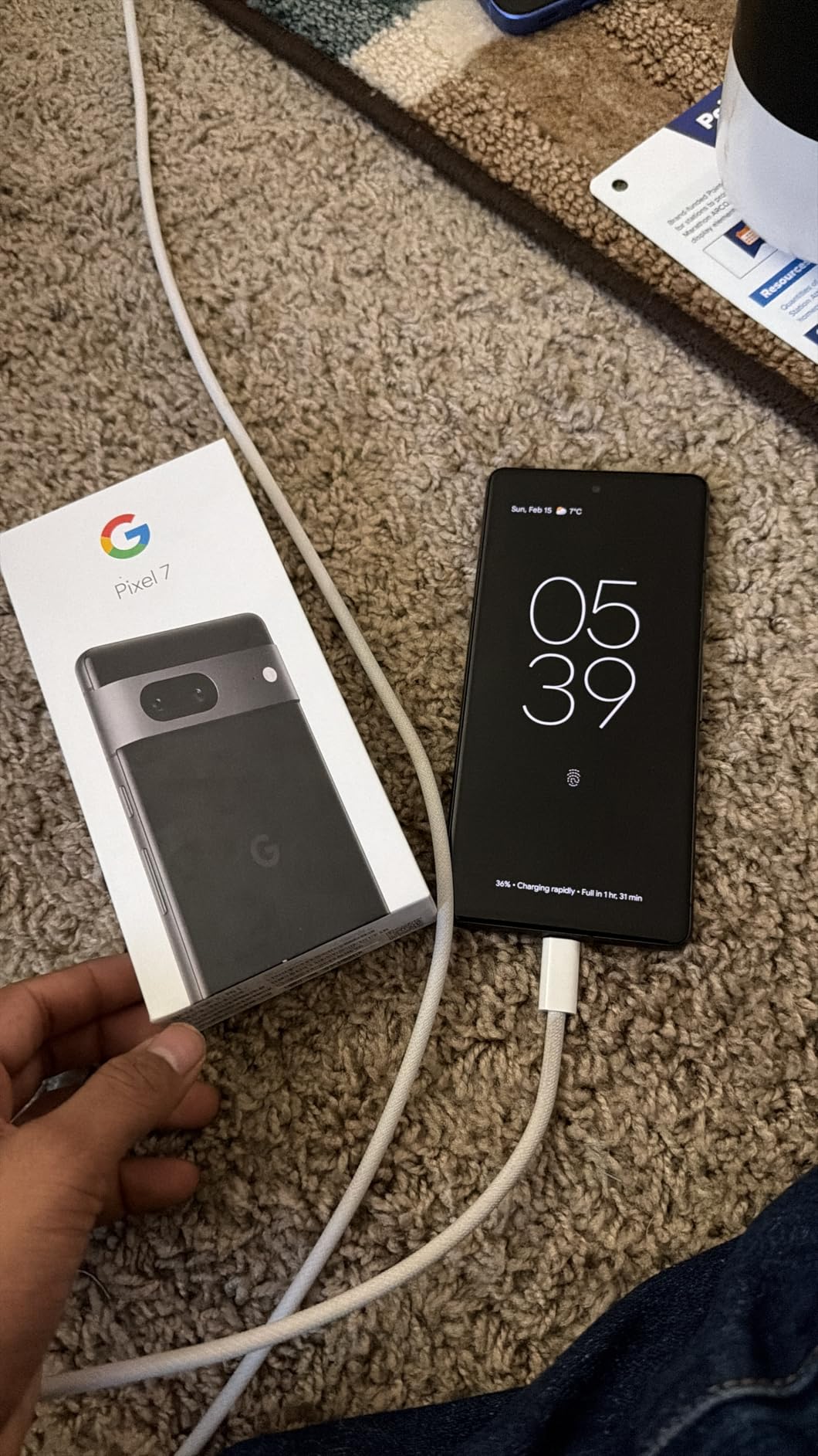 Google Pixel 7 128GB 5G Smartphone - Unlocked for All Carriers - US Version - (Obsidian) customer photo 1