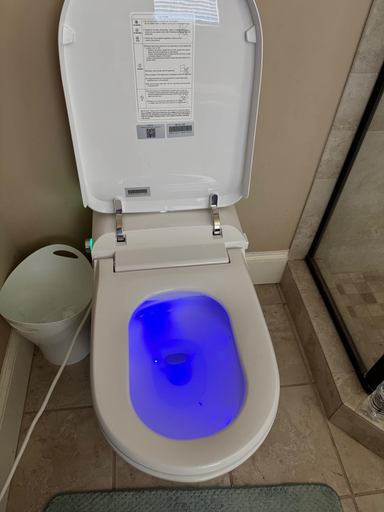 LOUPUSUO Smart Toilet with Bidet Built In with Warm Water Sprayer and Dryer | Foot Sensor Operation, Heated Seat toilet with LED Display for Bathroom, Auto Dual Flush customer photo 1