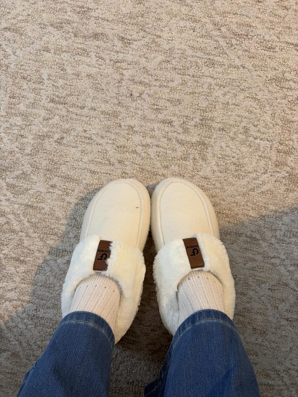 COFACE Womens Memory Foam House Slippers Arch Support Indoor Outdoor Shoes customer photo 1
