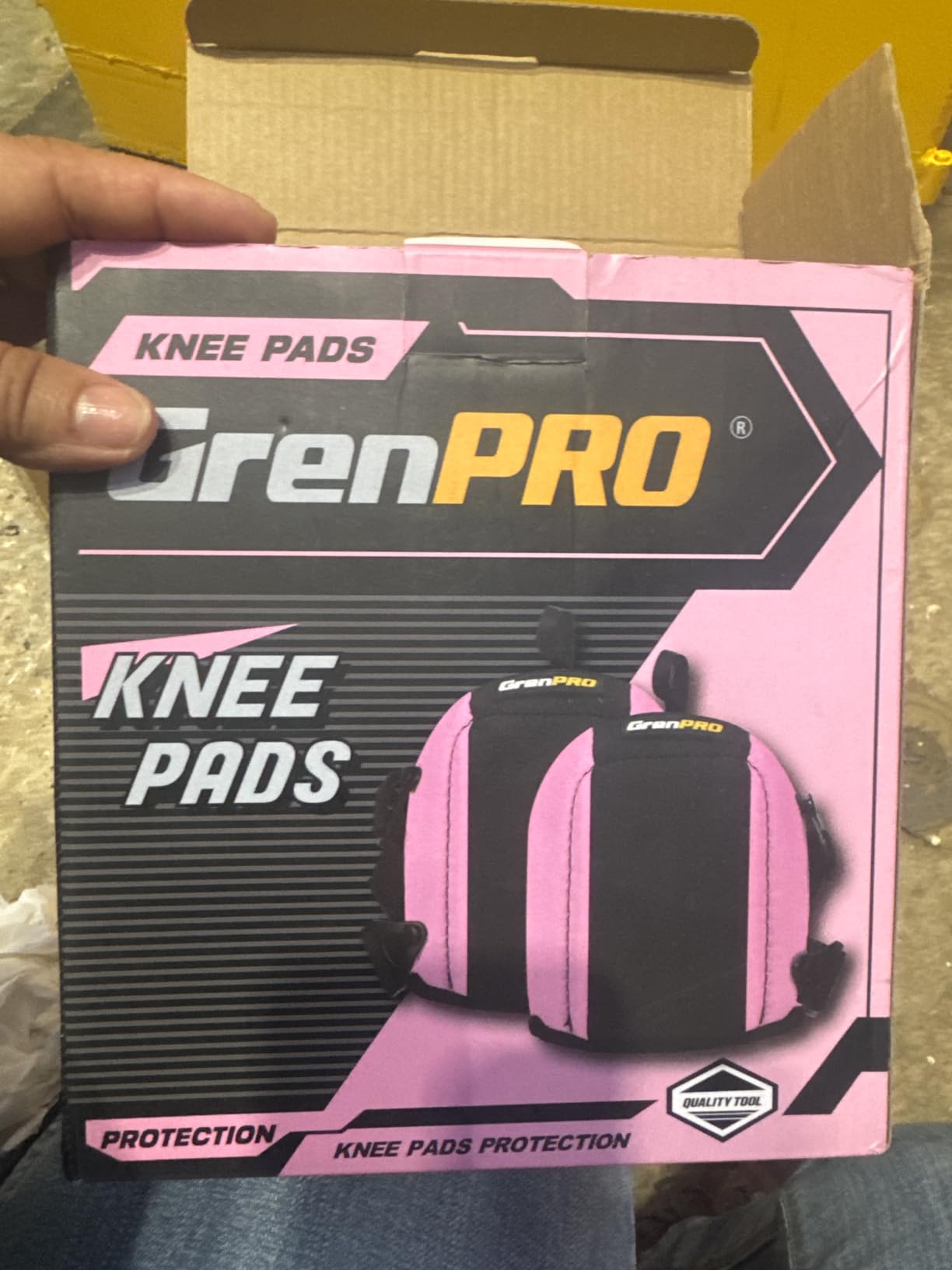 GRENPRO Heavy Duty Knee Pads for Men, Gel Foam, Construction Work customer photo 1
