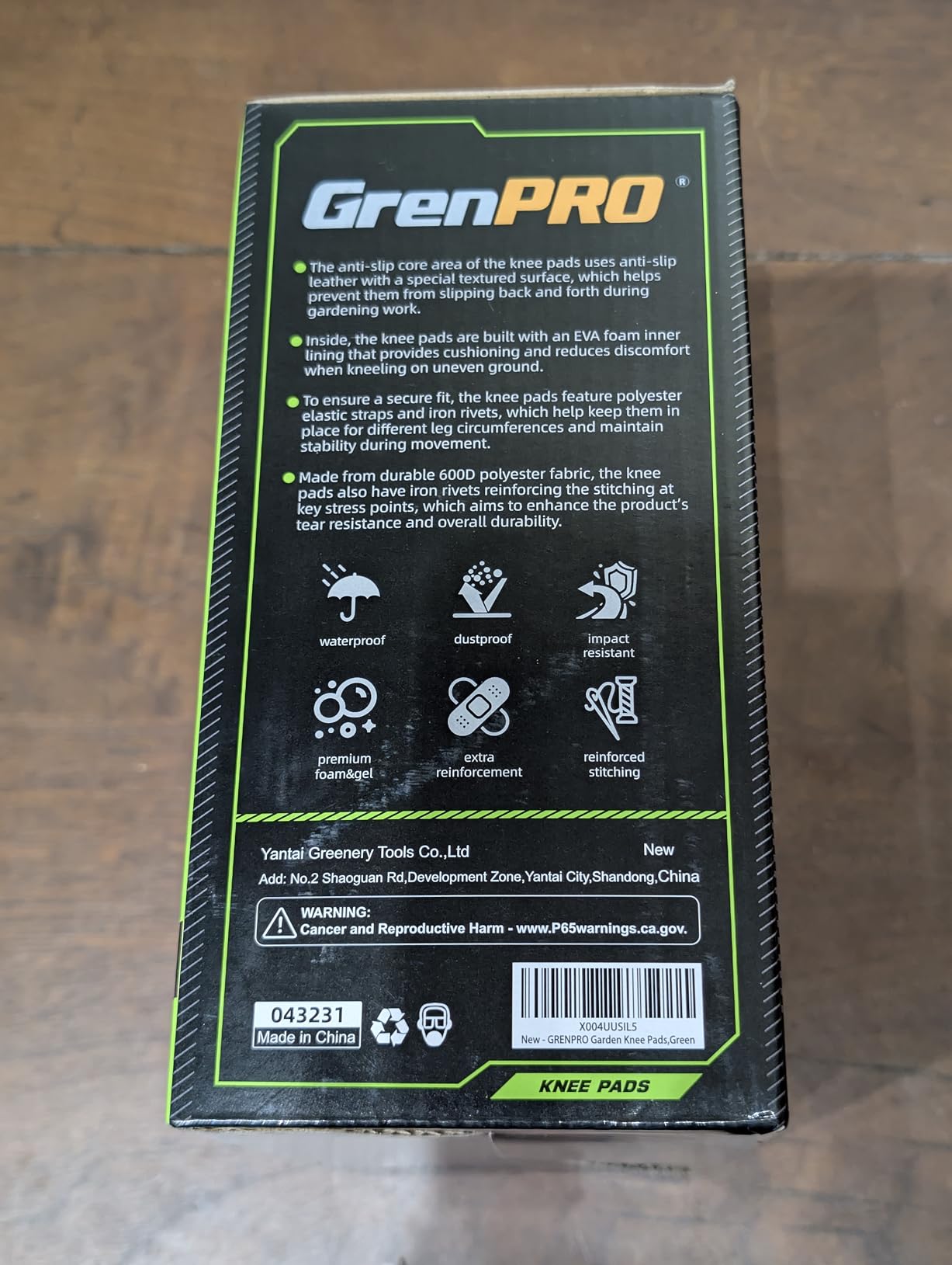 GRENPRO Heavy Duty Knee Pads for Men, Gel Foam, Construction Work customer photo 2