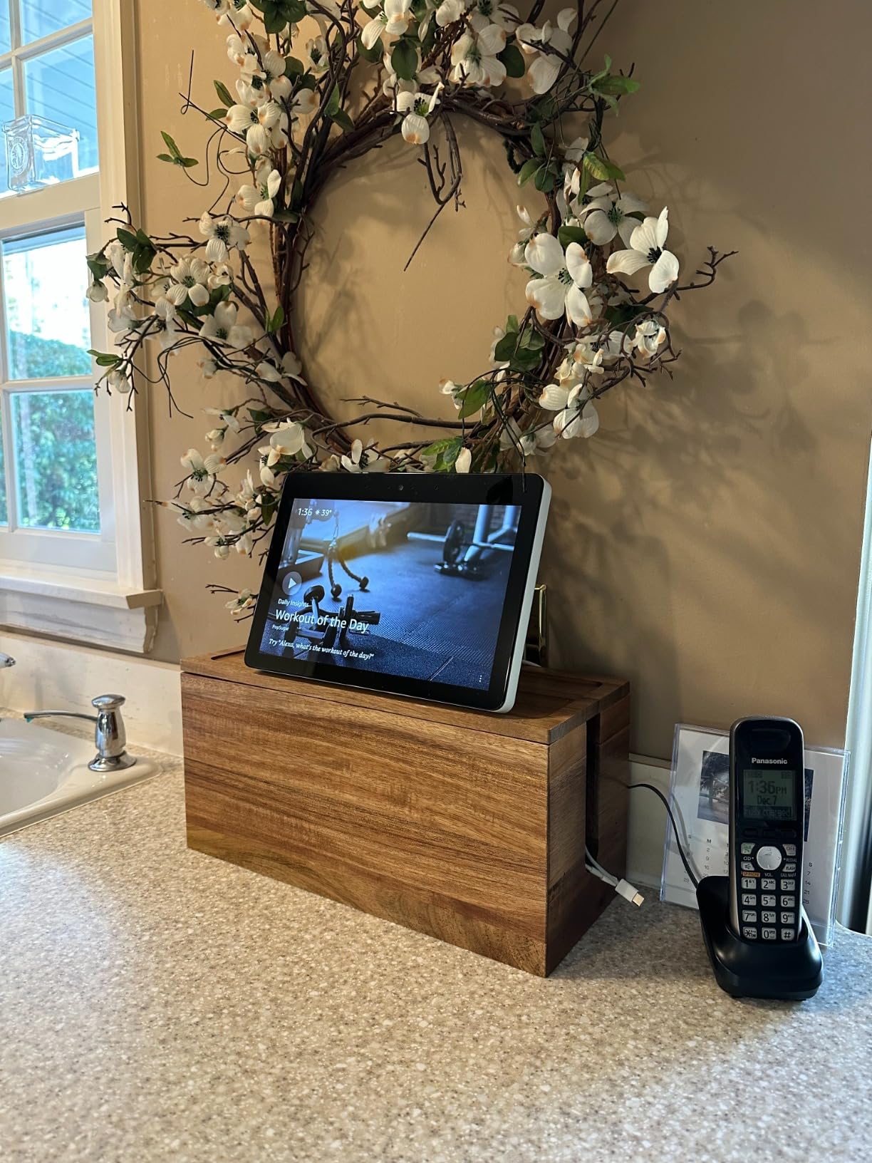 Extra Large Cable Management Box, Wood Cord Hider Box & Organizer for Power Strip, TV Wires & Desk Cable Storage customer photo 2