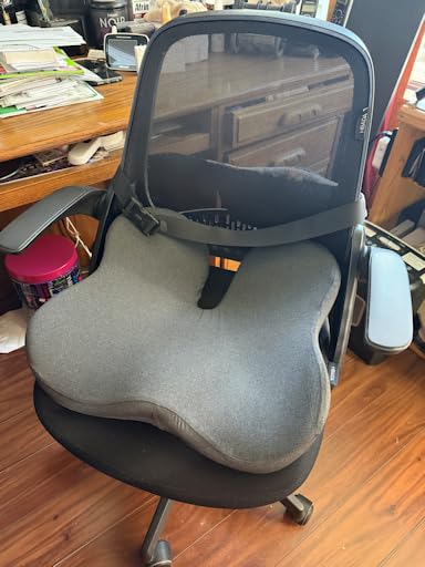 Dreamer Car Seat Cushion for Tailbone & Sciatica Pain Relief | Certified & Ergonomist-Designed, Tapered Front Edge Reduces Thigh Pressure, Wide Memory Foam for Office Chair, Car, Wheelchair customer photo 2
