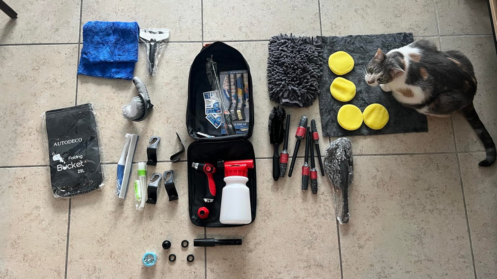 42Pcs Car Wash Kit with Foam Gun, Complete Car Detailing Brush Kit customer photo 2