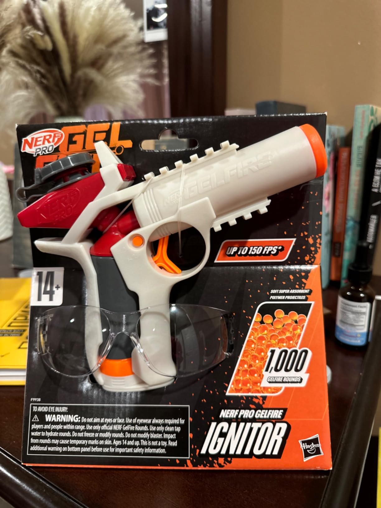 Nerf Pro Gelfire Ignitor Blaster, 1000 Gelfire Rounds, 60 Round Capacity, T-Pull Priming, Up to 150 FPS, Eyewear, Gifts for Teens Ages 14+ customer photo 1