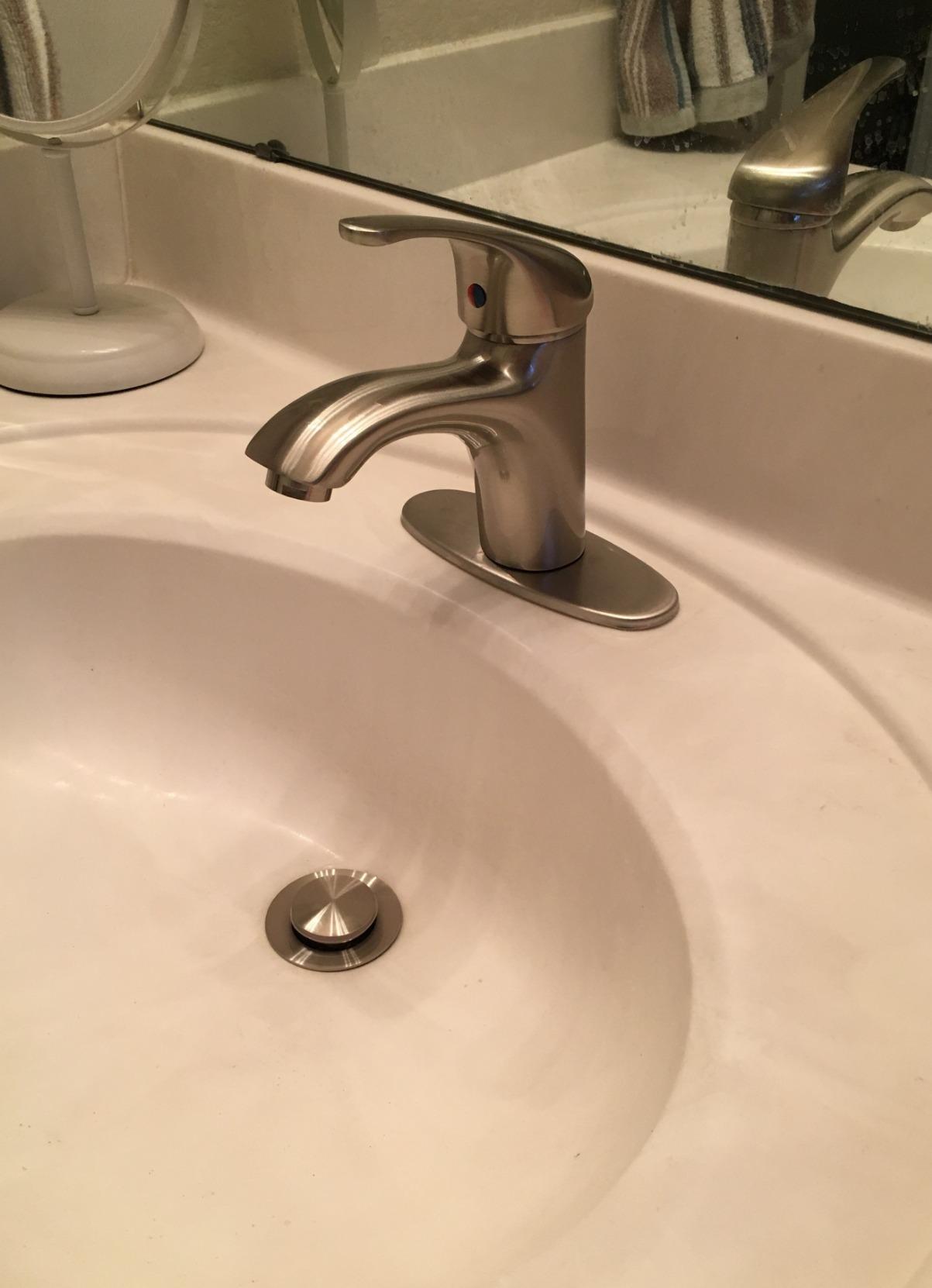 Touchless Bathroom Faucet, Sensor Faucets, Chrome customer photo 2