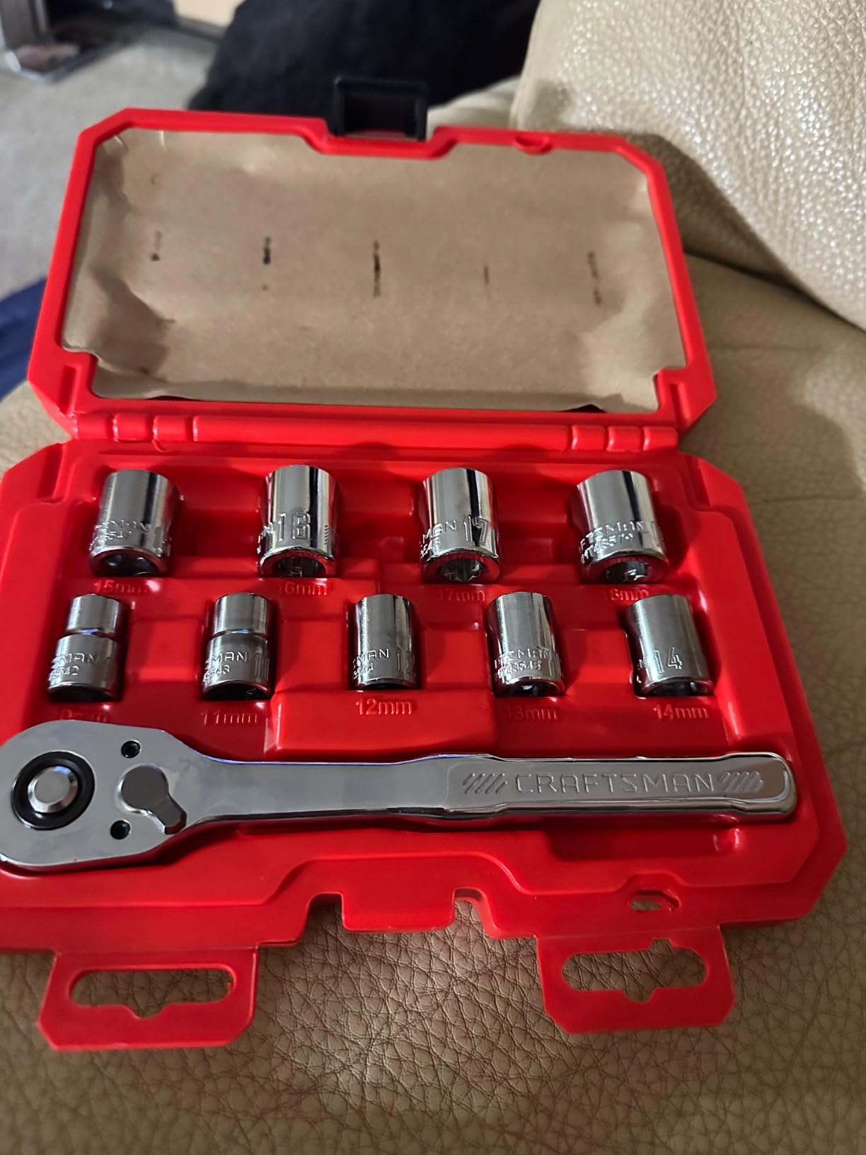 CRAFTSMAN Mechanics Tool Set, Metric, 3/8 Inch Drive, 10 Piece (CMMT34564) customer photo 1