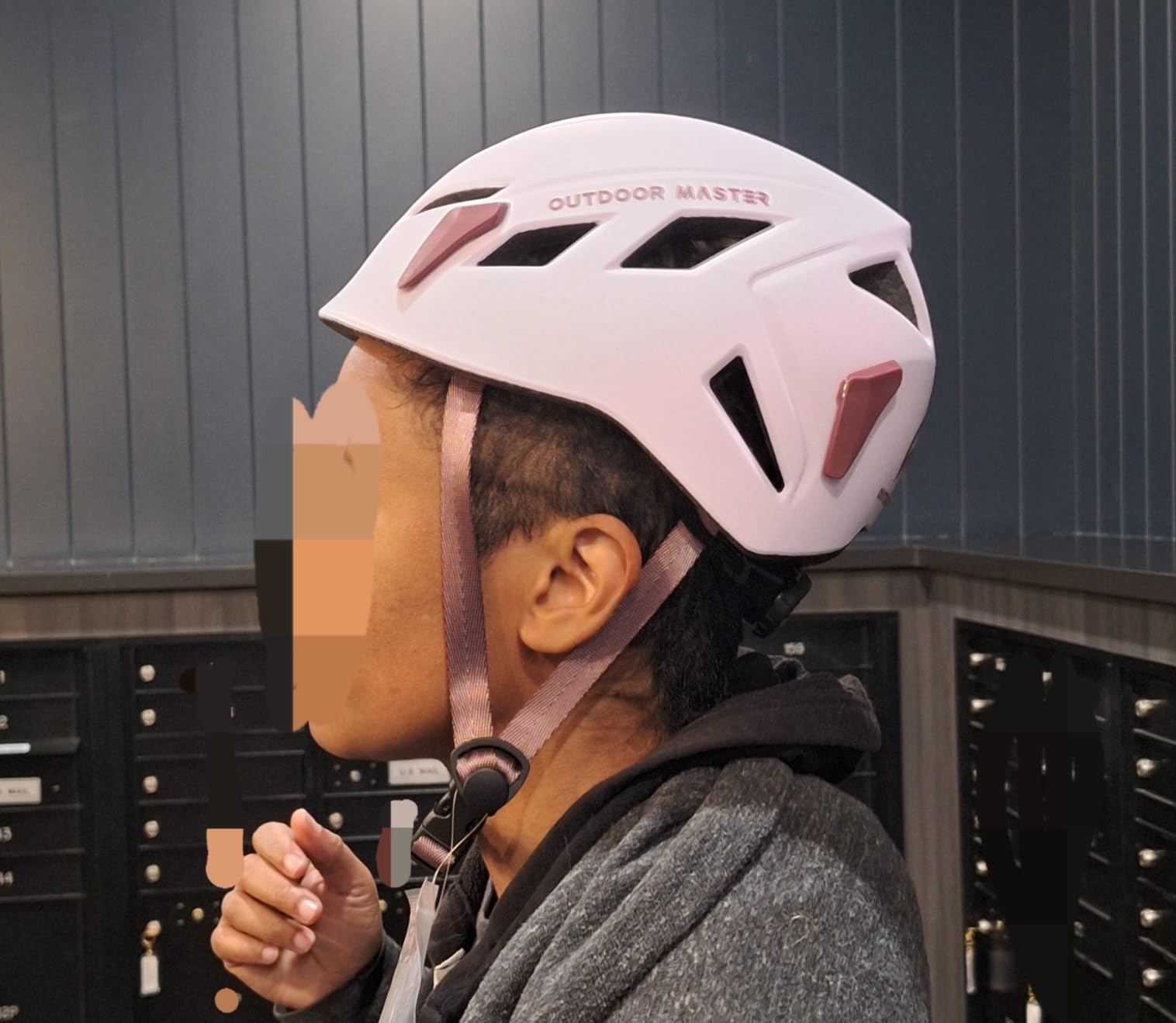 OutdoorMaster Rock Climbing Helmet, Lightweight Ventilated Adjustable customer photo 2