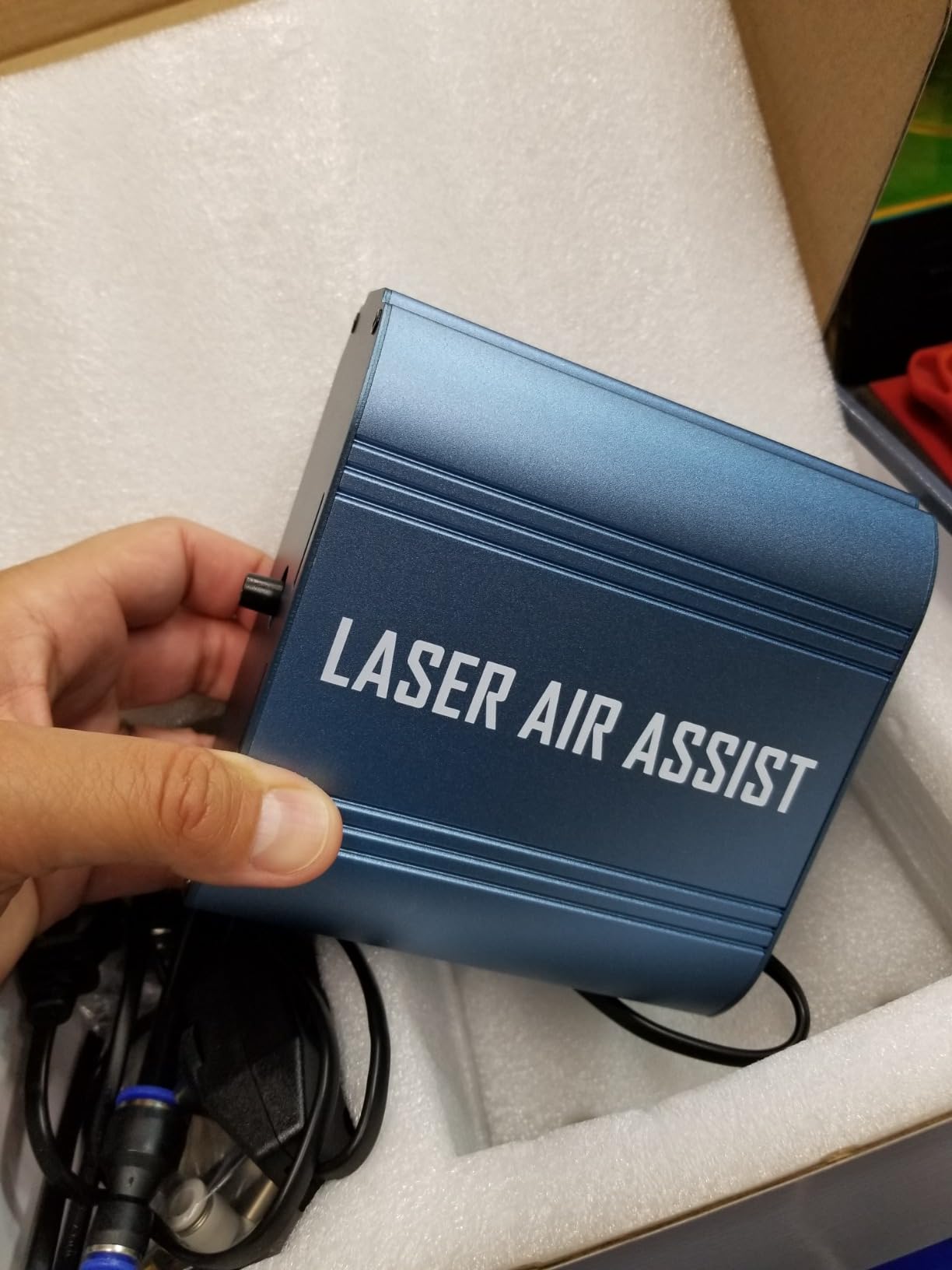 Laser Air Assist, Air Assist Pump with Adjustable 30L/min Airflow for ORTUR Laser Engravers and 99% Laser Cutters in The Market, Remove Smoke and Dust, Protect Laser Lens, Reduce Surface Temperature customer photo 2