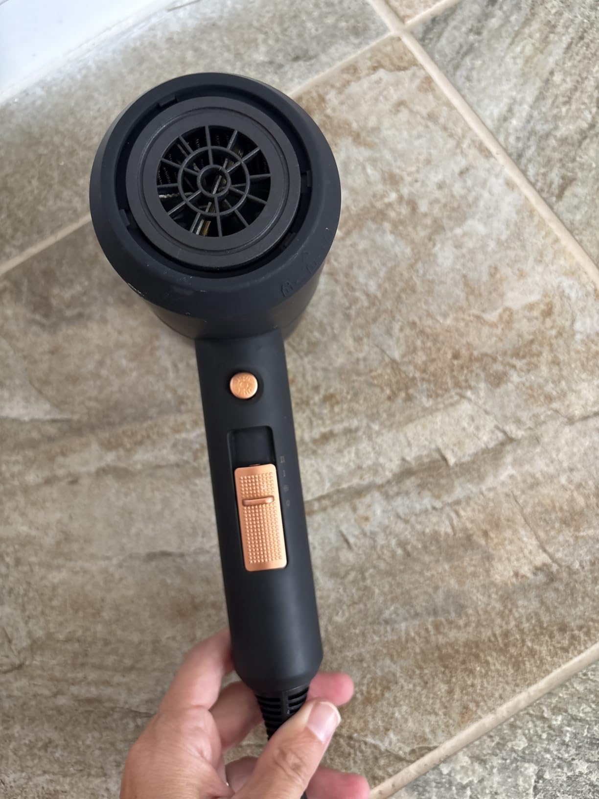 Slopehill Professional Ionic Hair Dryer, Powerful 1800W Fast Drying Low Noise Blow Dryer with 2 Concentrator Nozzle 1 Diffuser Attachments for Home Salon Travel (Prussian Blue) customer photo 1
