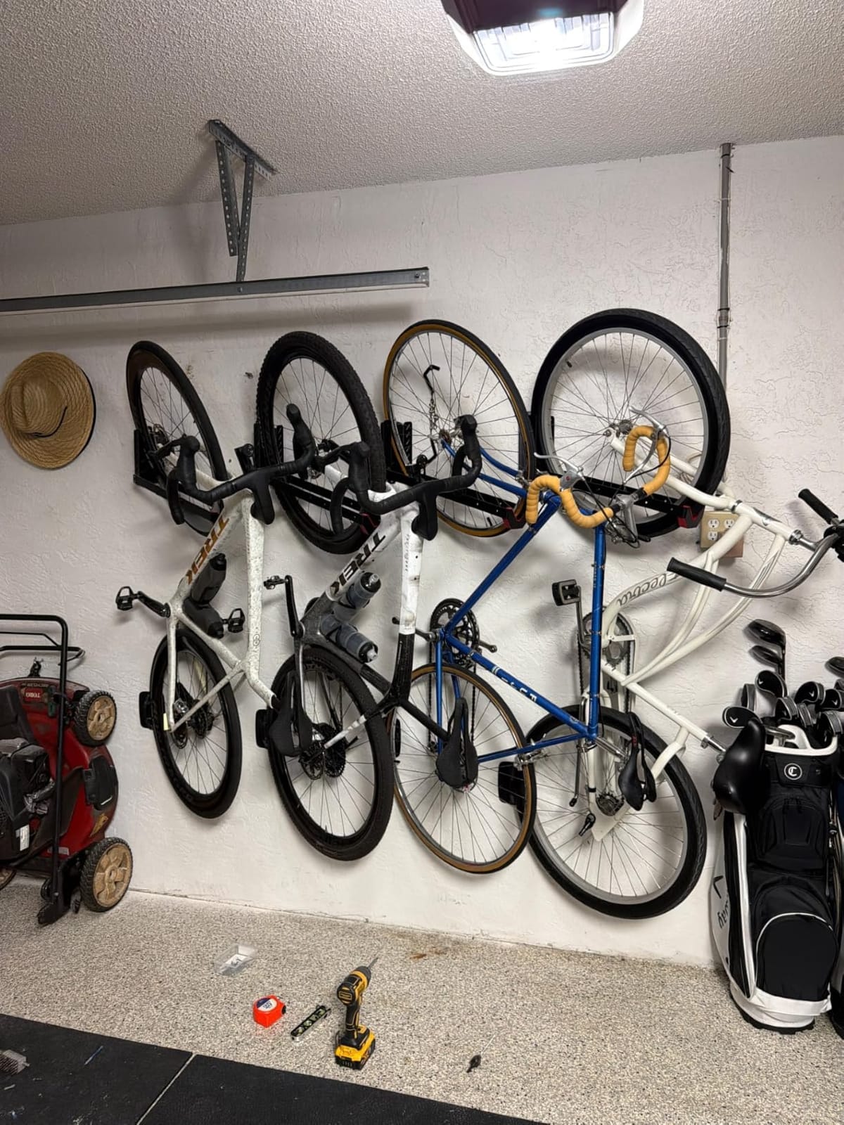 monTEK No-Lift Swivel Bike Wall Mount, Bike Hangers for Garage, 1 Pack | Space-saving bike storage rack pivots 120°; 4 settings fit 16-29 in wheels and tires up to 3.54 in wide; holds 77 lb each customer photo 1