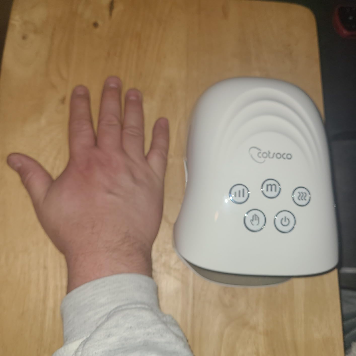 cotsoco Upgraded Hand Massager - 3Massage Sizes, Cordless Hand Massager with Heat & Compression for Arthritis and Carpal Tunnel, Relaxation at Home, Office, Outdoors, Gift for Men and Mom customer photo 1