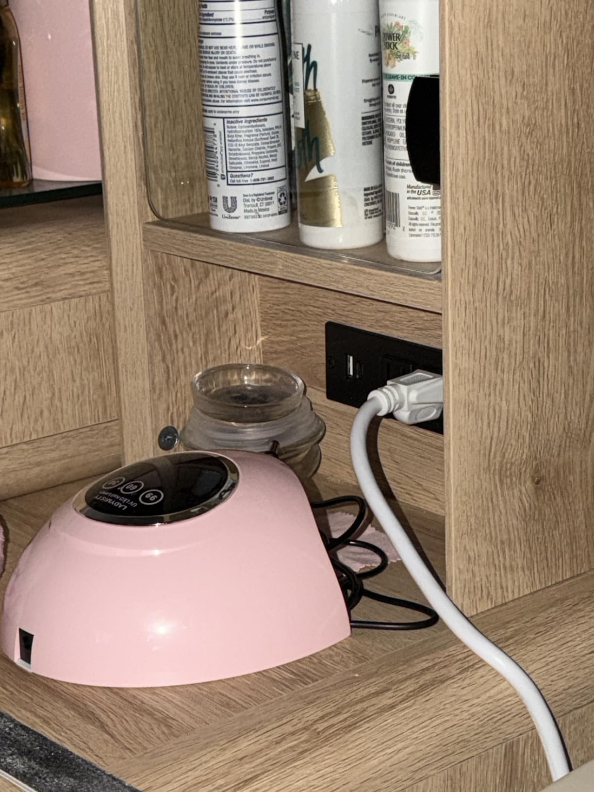 LadyMisty 72W UV LED Nail Lamp, 2026 New Upgrade UV Light for Gel Nails with 18 Beads, 3 Timer Nail Dryer, LCD Display, Auto Sensor, Professional Nail Lamps for Gel Polish (Pink) customer photo 1