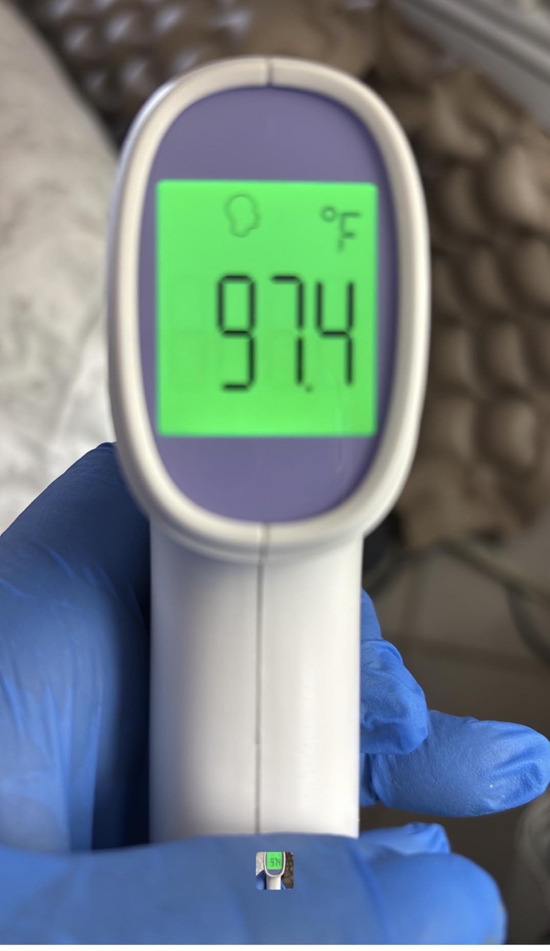 Non-Contact Forehead Thermometer for Adults and Kids, 1 Second Result | Accurate Reading with Large Display, Mute Mode, Memory Recall, Fever Alarm, Easy to use for Home & Hospital customer photo 2