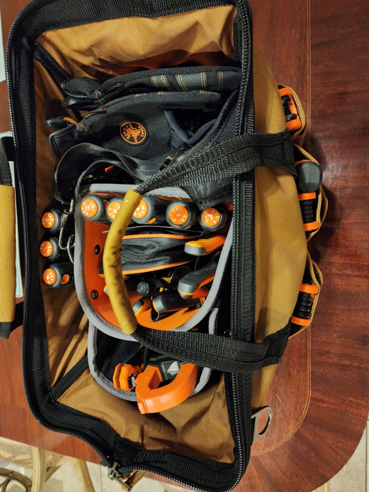 Carhartt 16-Inch Molded Base Heavyweight Tool Bag Carhartt Brown customer photo 1