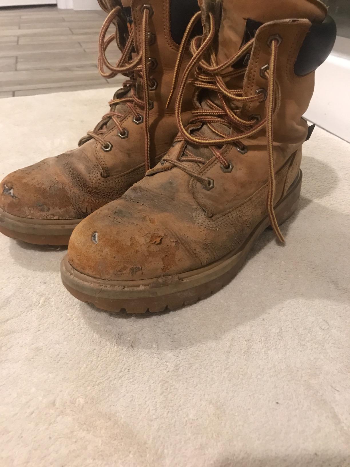 Timberland PRO mens Direct Attach 8 Inch Steel Safety Toe Insulated Waterproof Industrial Work Boot customer photo 2