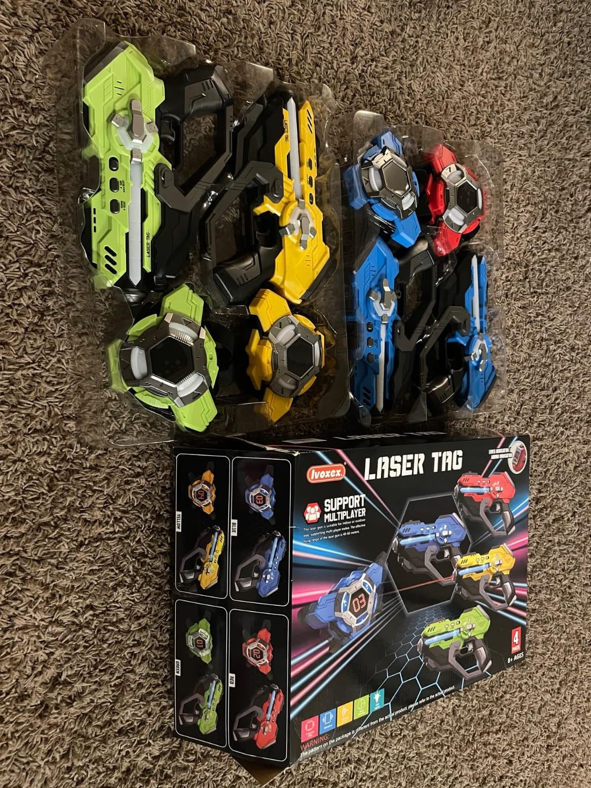 Laser Tag Guns Set of 4 Laser Tag Guns with Digital LED Score Display Vests customer photo 1