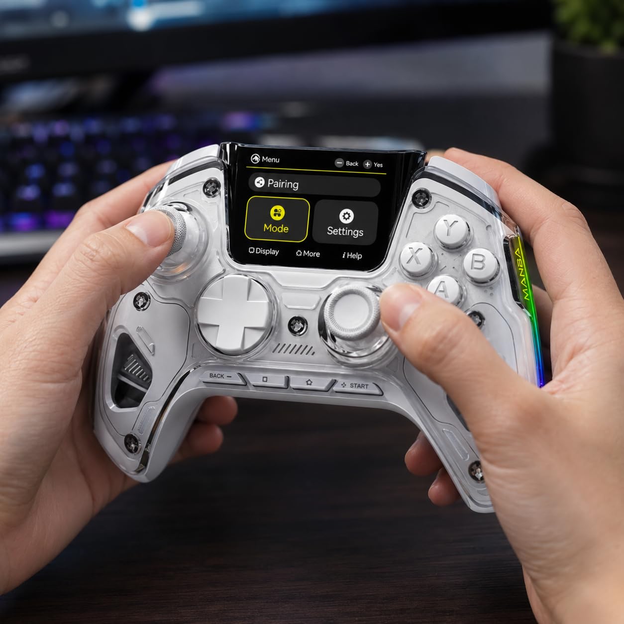 ManbaOne Interactive Screen Wireless Gaming Controller (Black) customer photo 1