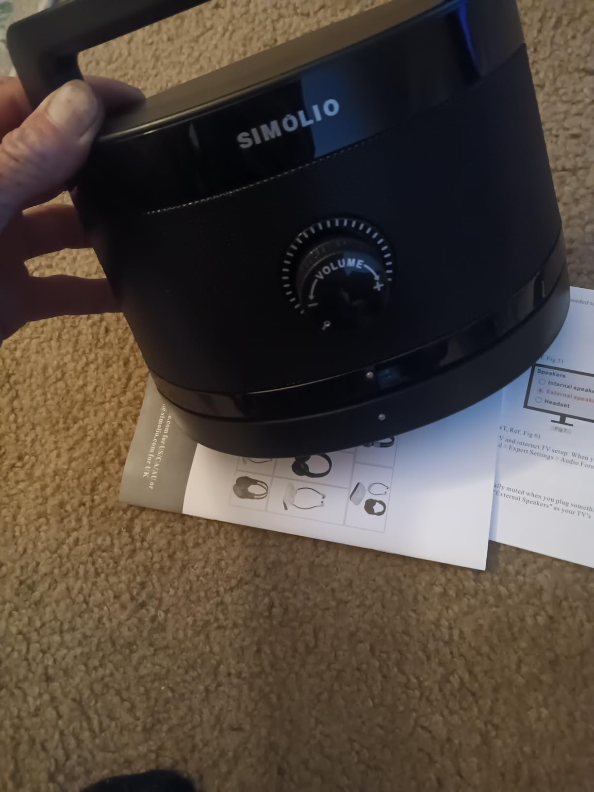 SIMOLIO Wireless TV Speakers for Hard of Hearing, TV Sound Amplifier customer photo 2