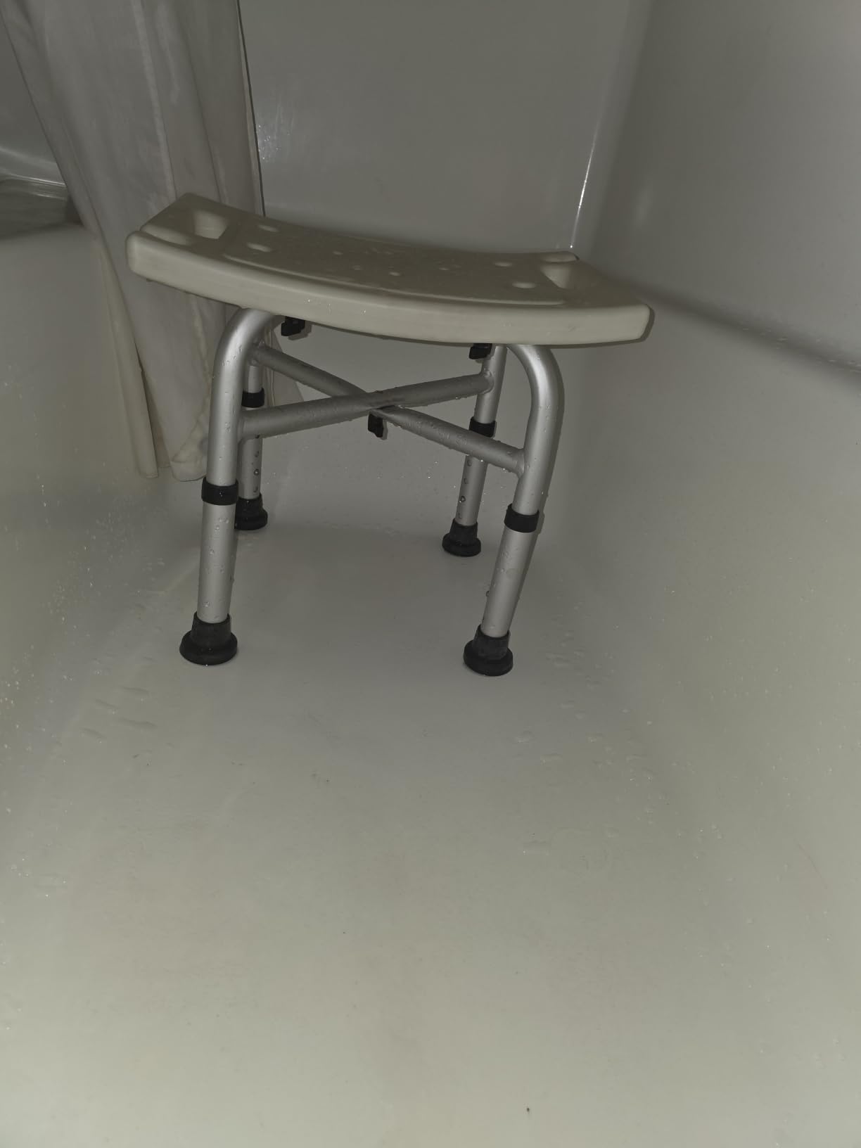 Hiqufet Shower Chair for Inside Shower, 500 lbs Heavy Duty Shower Stool | Bedside Use customer photo 2