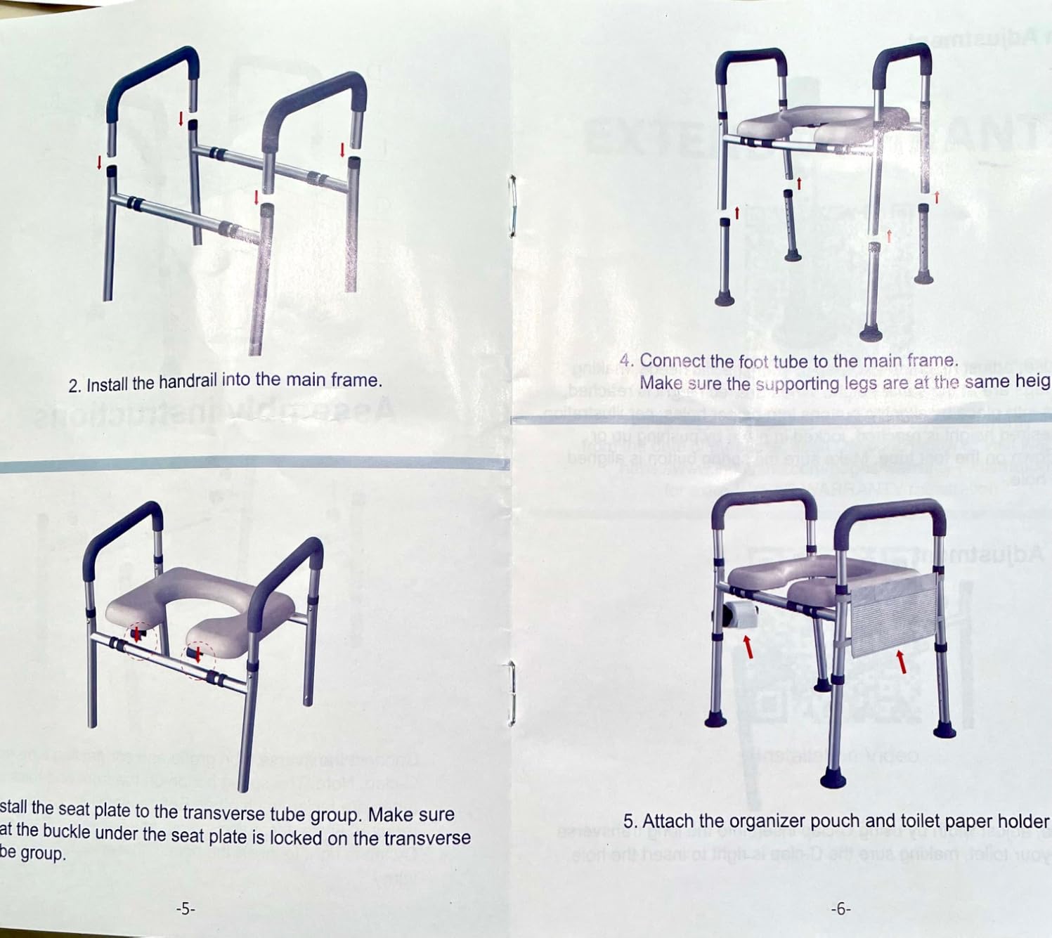 HOMLAND Toilet Seat Riser for Seniors with Adjustable Height & Width, 400lb customer photo 2