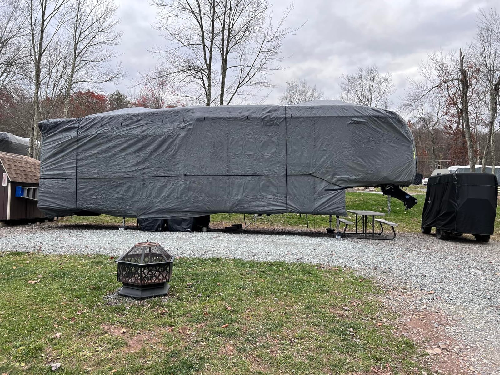 RVMasking Travel Trailer RV Cover, 9-Layer Heavy Duty Waterproof,28-31ft customer photo 2