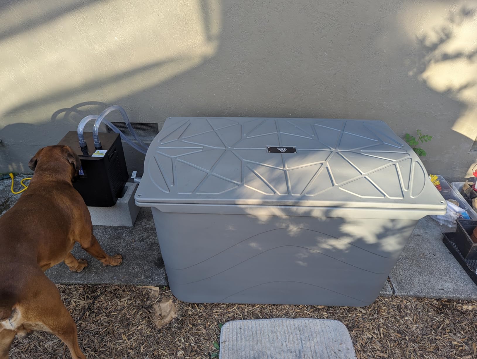 Frozin 400 Cold Plunge Tub. High-efficiency Foam Insulation for Superior Ice Retention over Uninsulated Barrel or Inflatable Ice Baths. 100 Gallon Frozen Capacity. customer photo 2