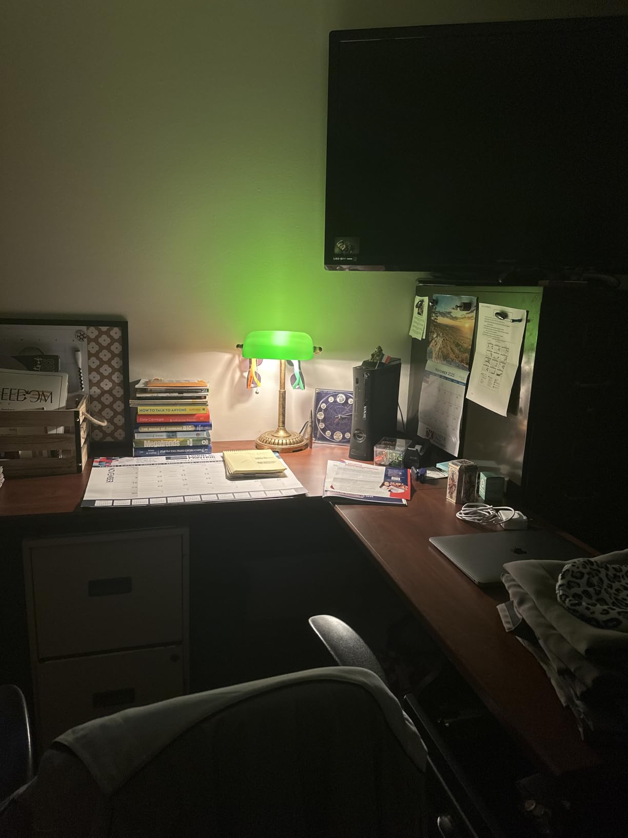 NISSAFORS Bankers Lamp, Green Desk Lamp with Pull Switch, Vintage Table Lamps for Home Office, Library, Piano (Green) customer photo 1